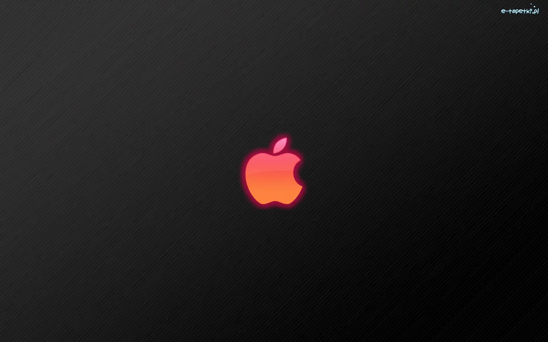 Logo, Poświata, Różowa, Apple
