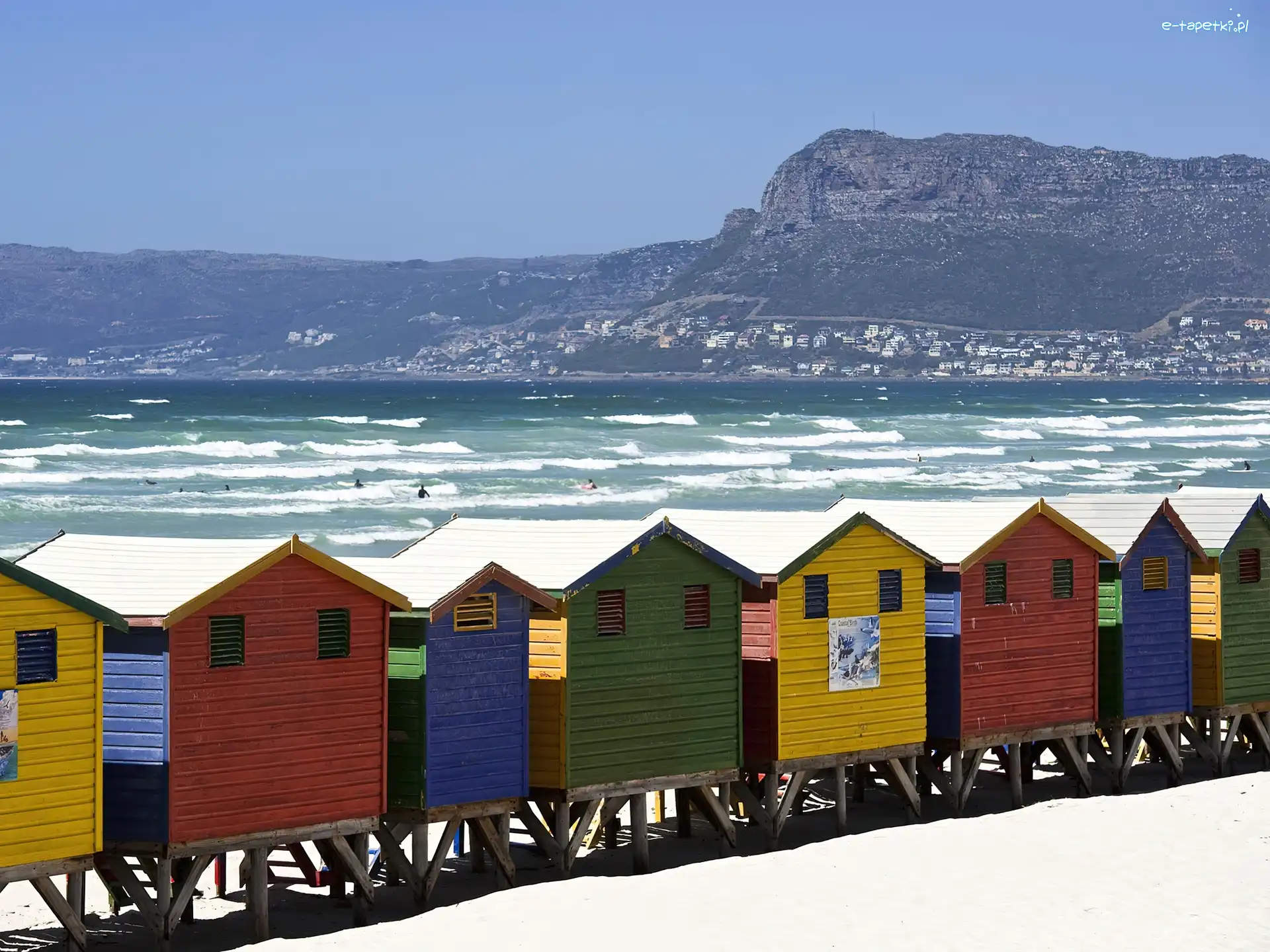 Plażowe, Muizenberg, Plaża, Domki