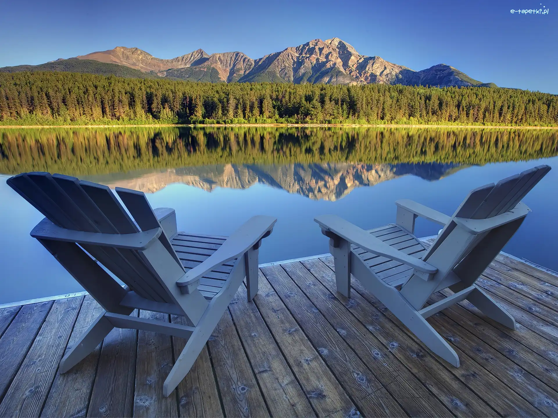 Jezioro, Góry, Fotele, Alberta, Patricia Lake