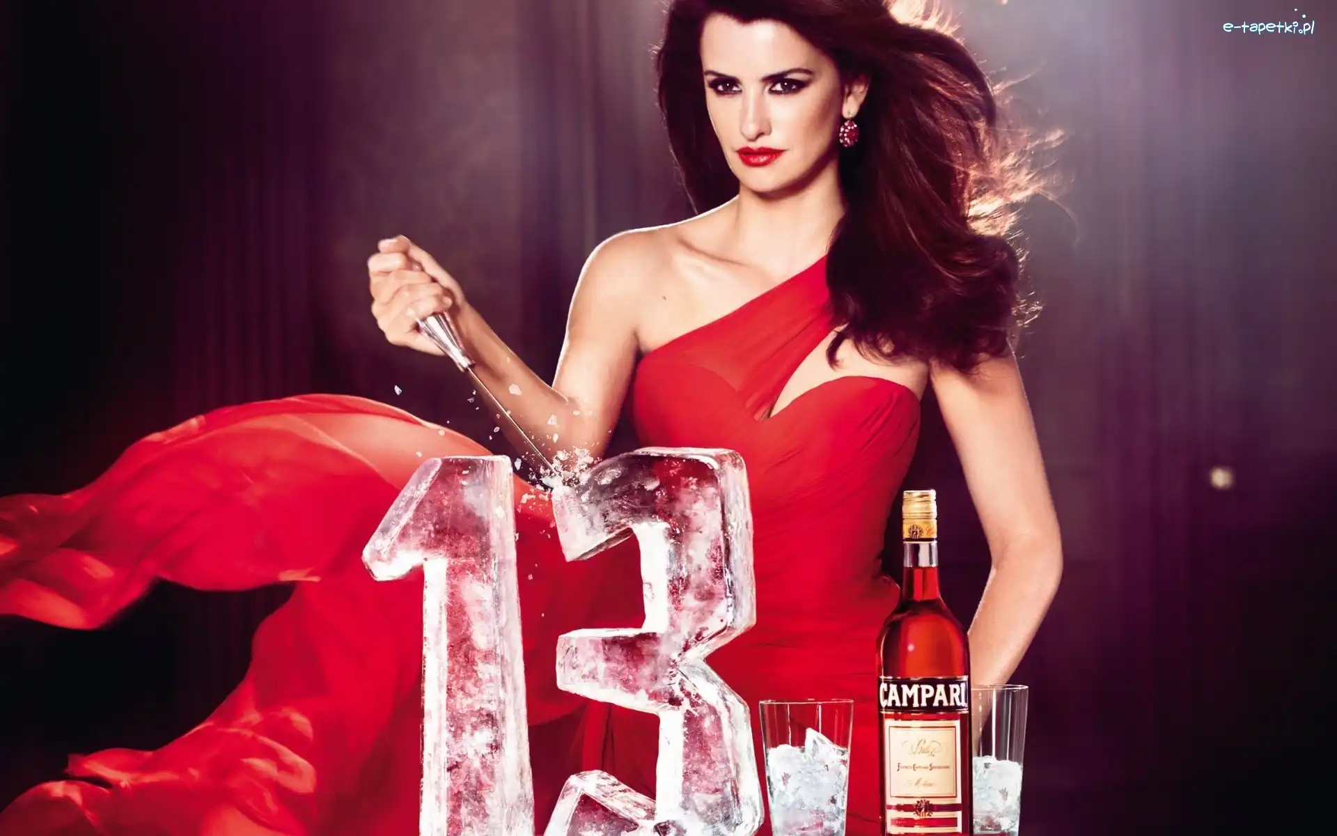 Likier, Lód, Campari, Penelope Cruz