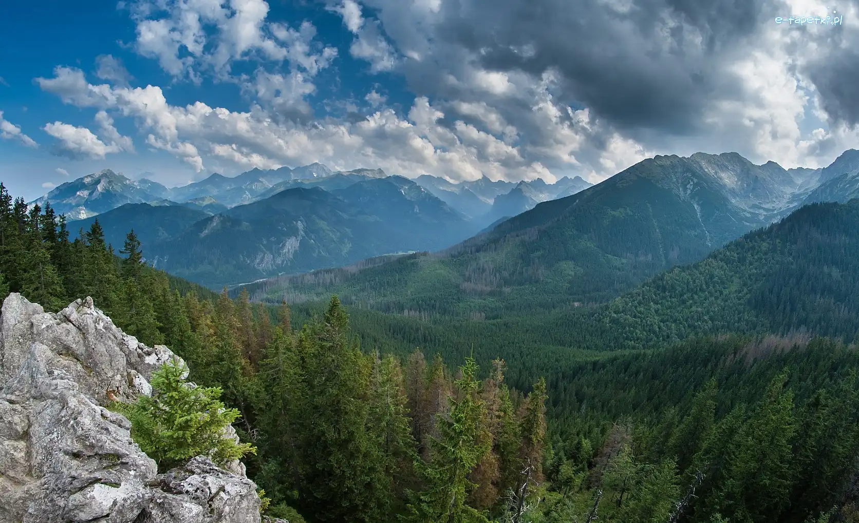 Drzewa, Chmury, Góry