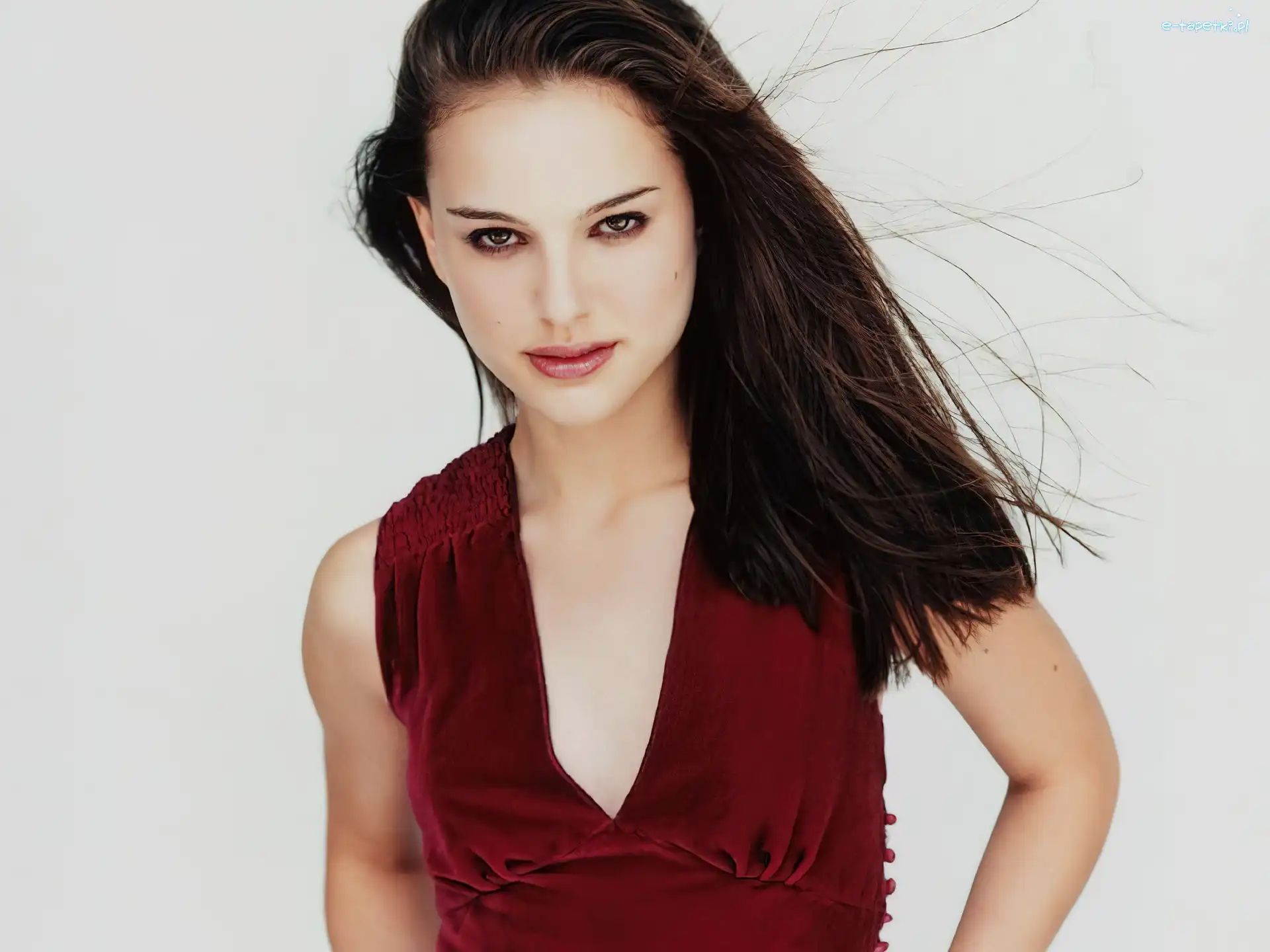 Sukienka, Bordowa, Natalie Portman