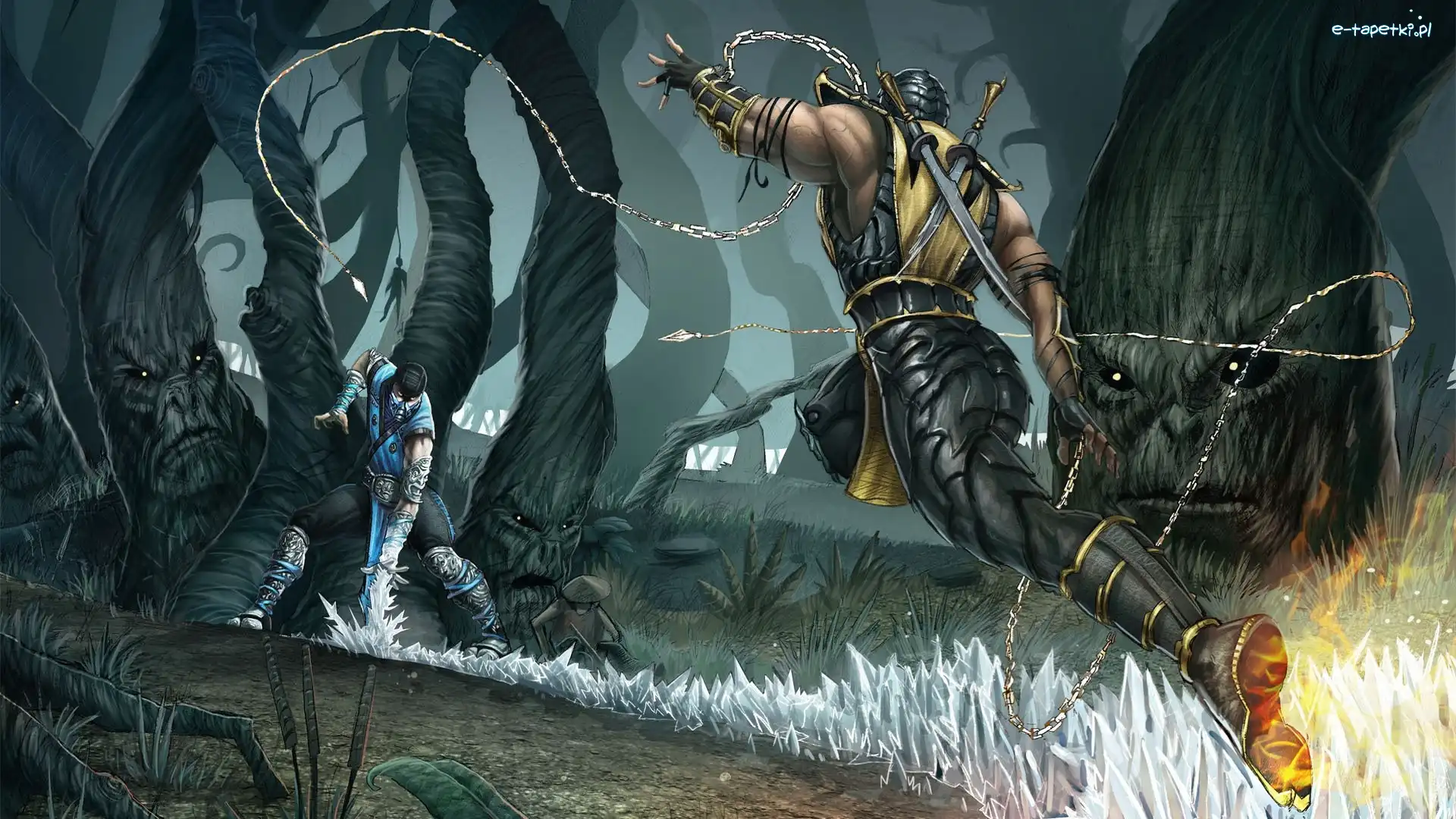 Sub Zero, Scorpion, Mortal Kombat