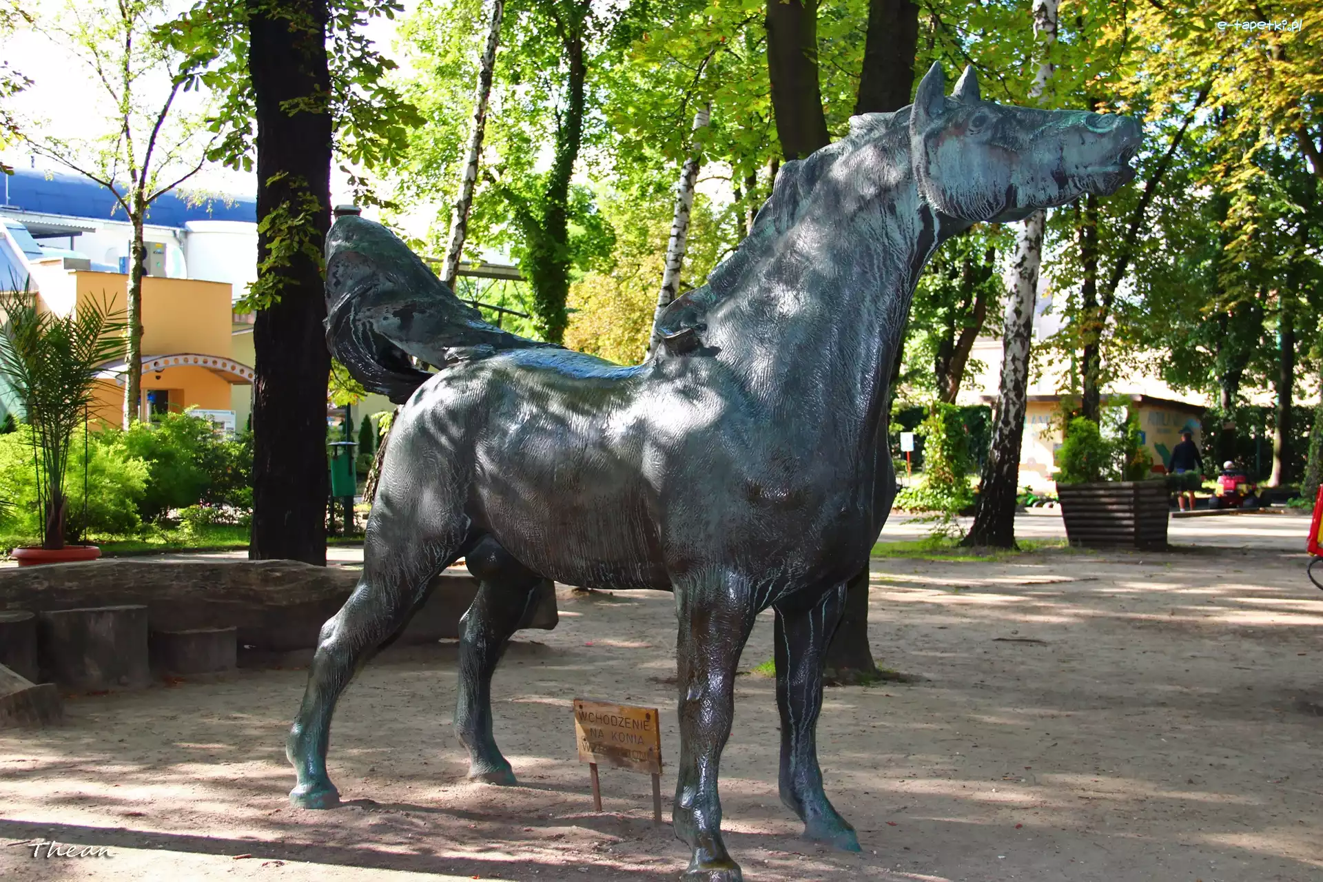 Koń, Poznań, Stare Zoo, Rzeźba
