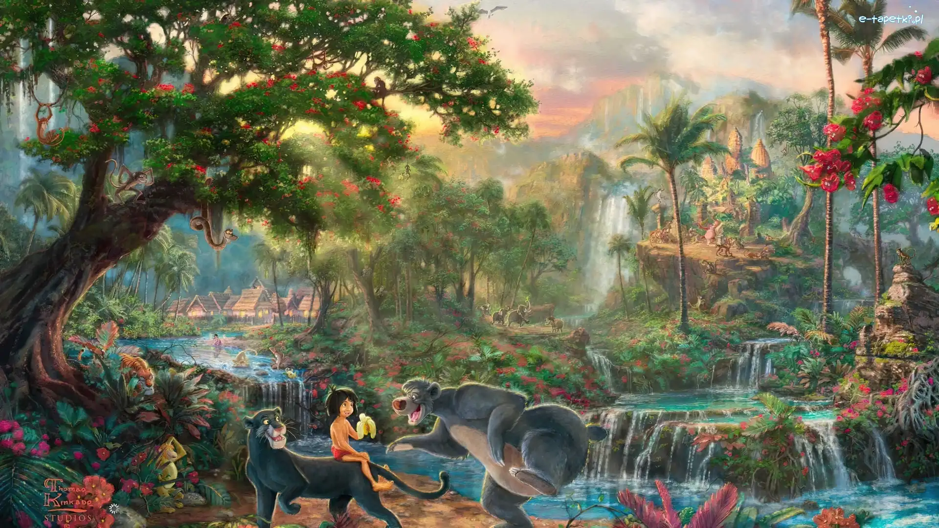 Księga Dżungli, Film animowany, The Jungle Book, Neel Sethi, Disney, Thomas Kinkade