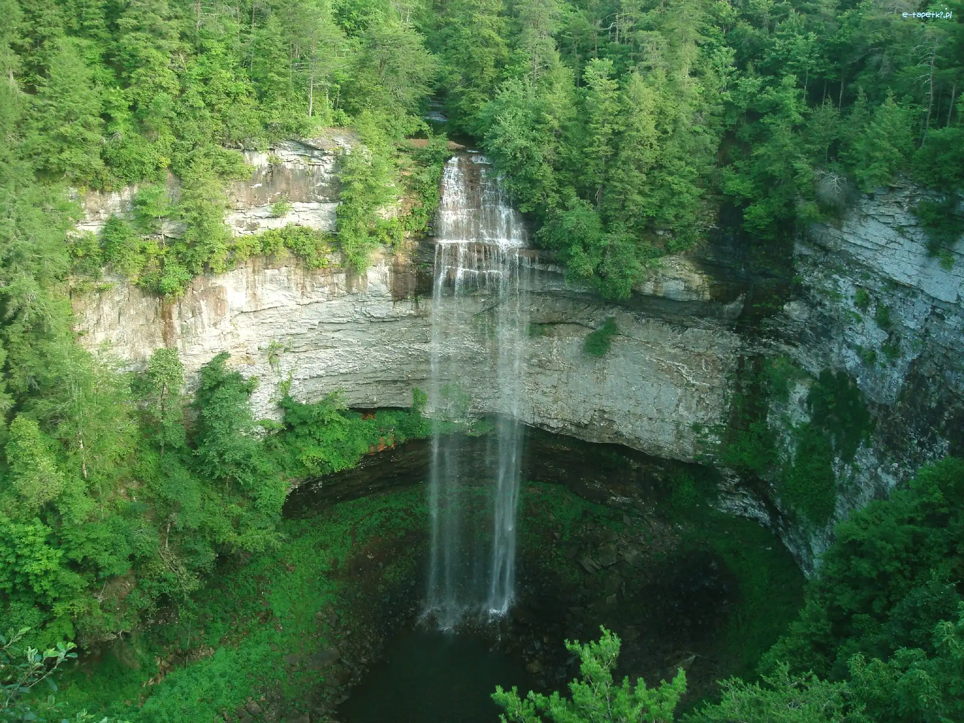 Jeziorko, Tennessee, Las, Wodospad