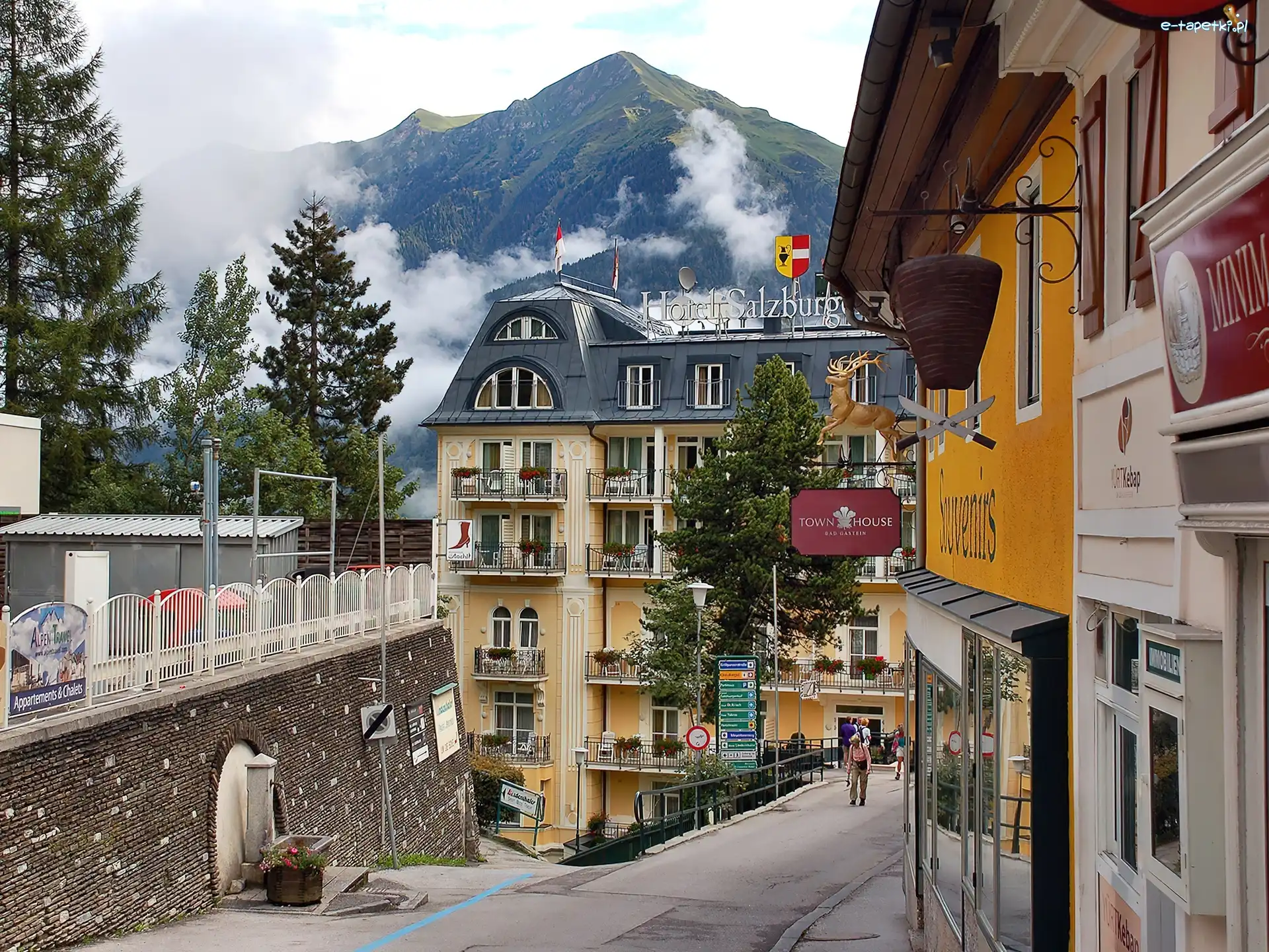 Uliczka, Austria, Bad Gastein, Hotel
