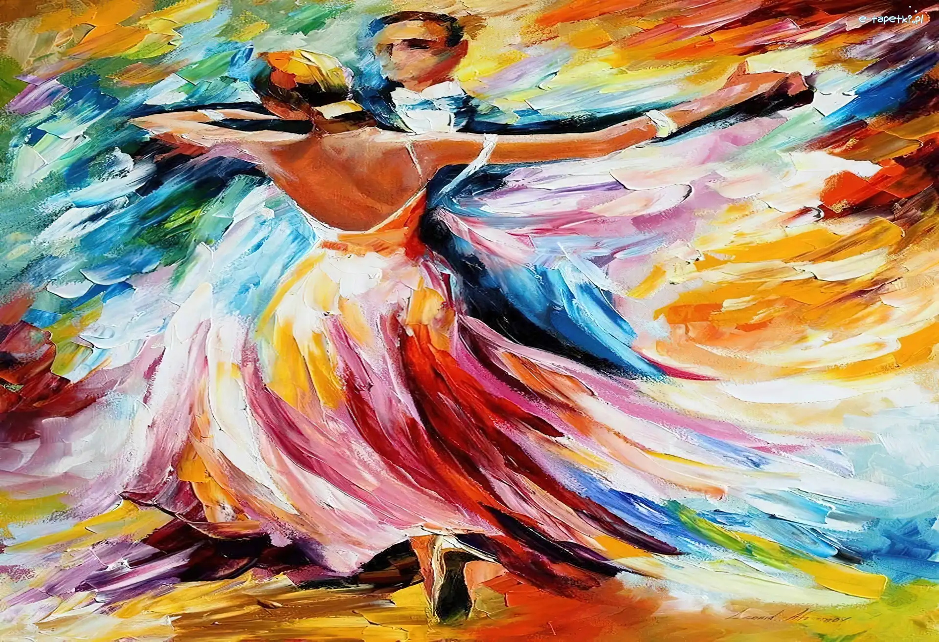 Leonid Afremov, Para, Tańcząca