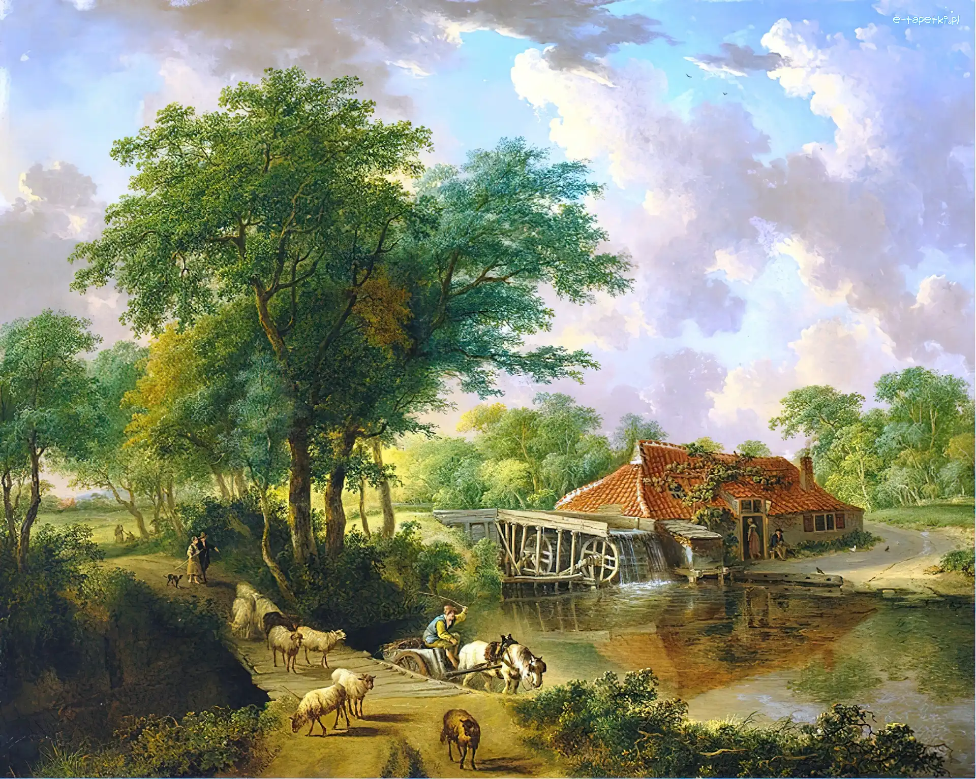Droga, Młyn, Dom