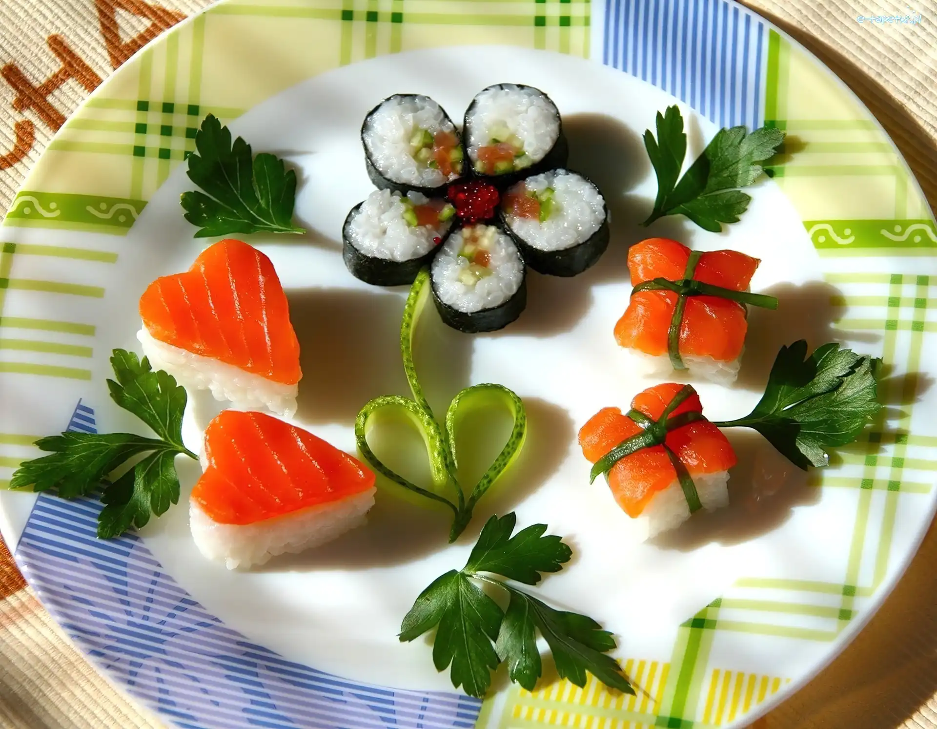 Półmisek, Sushi, Kolorowe
