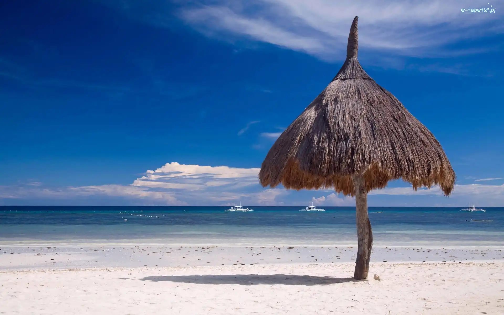 Plaża, Wakacje, Parasol, Morze