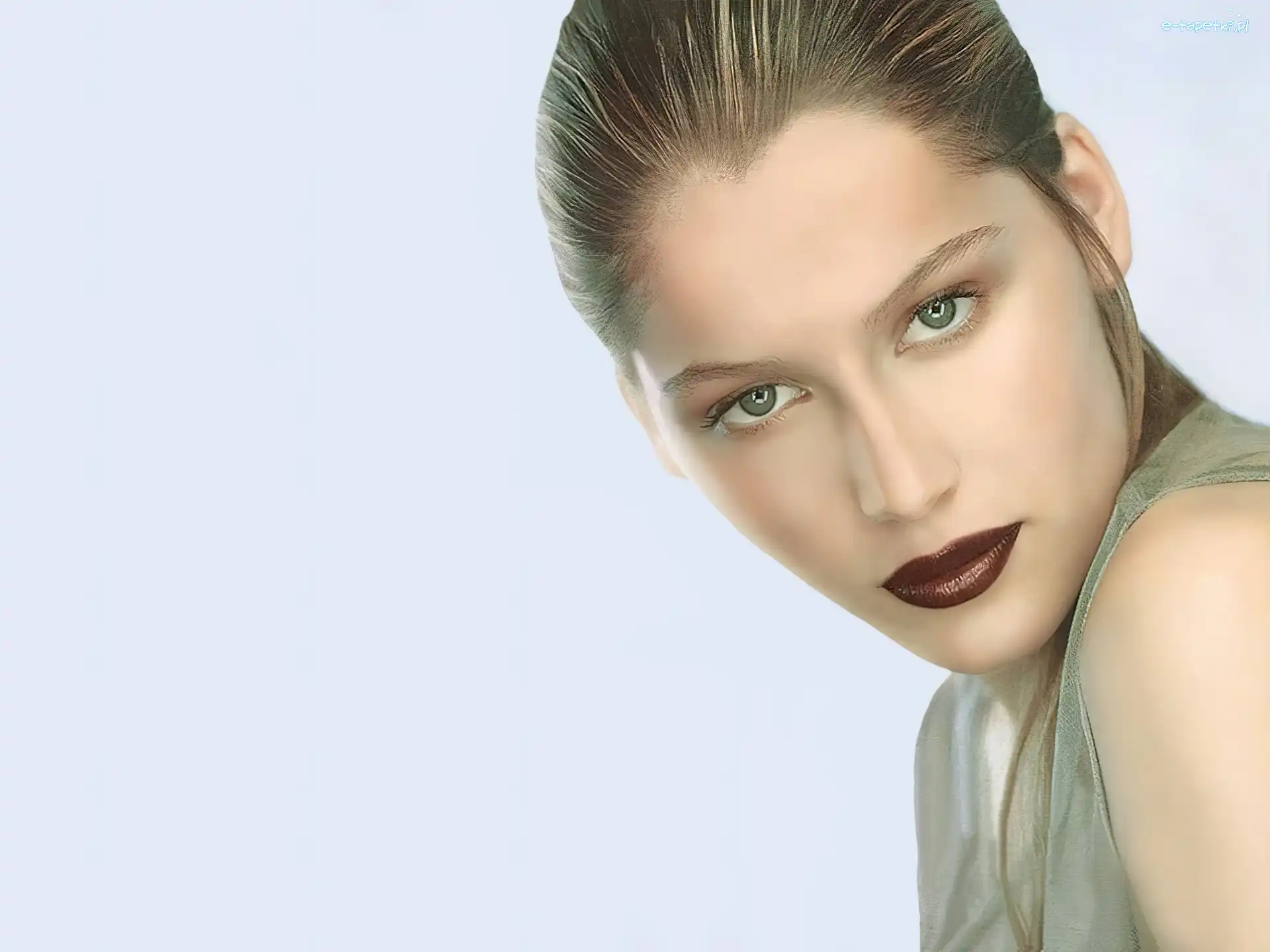Twarz, Szminka, Brązowa, Laetitia Casta