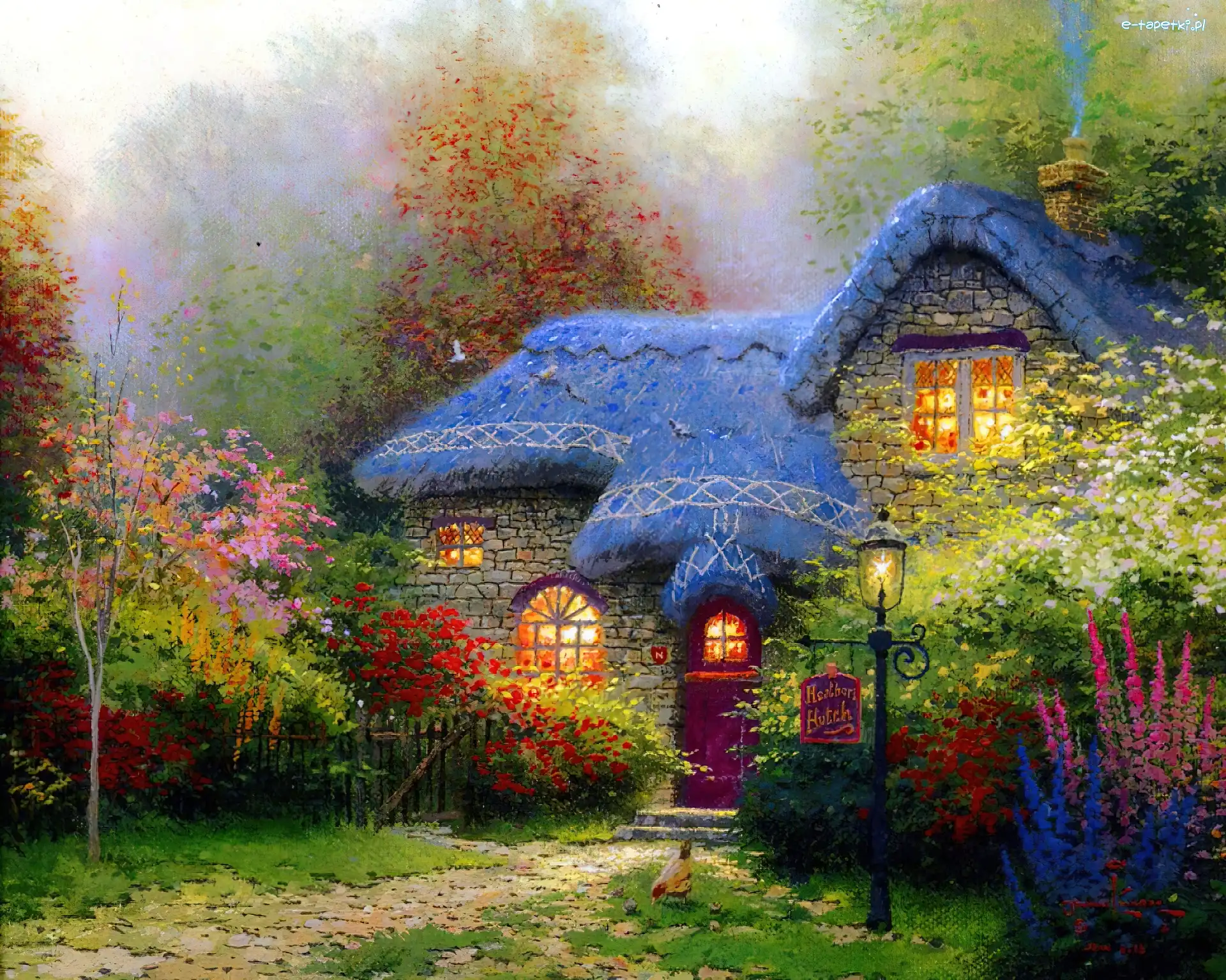 Thomas Kinkade, Ogród, Dom