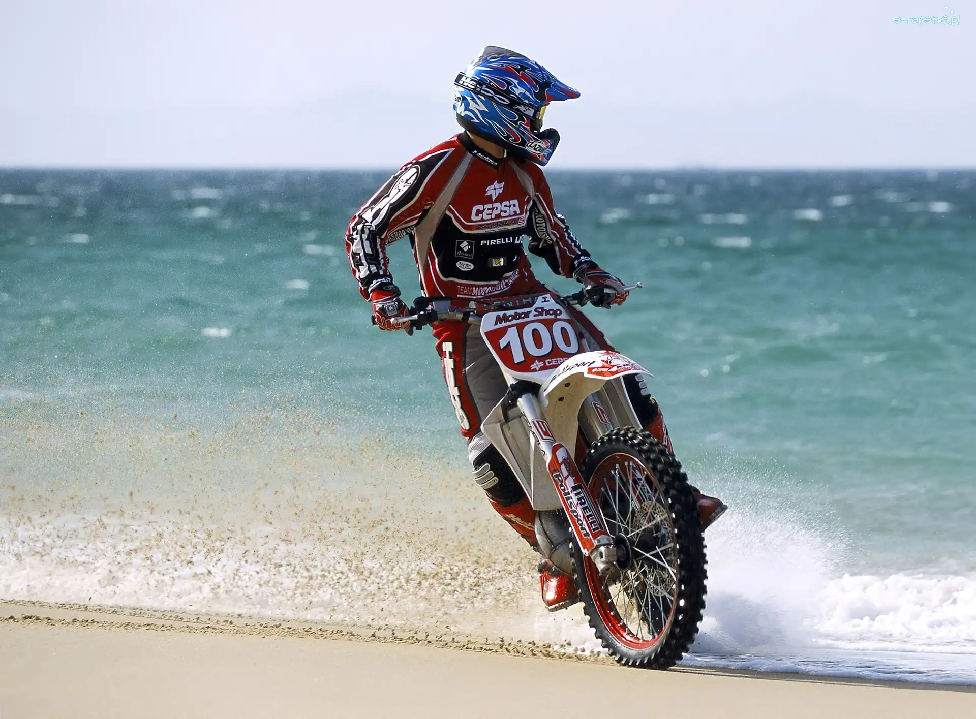 Morze, Motocyklista, Motocross