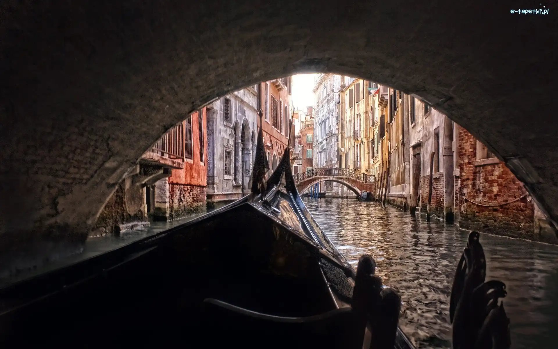 Domy, Gondola, Rzeka, Wenecja