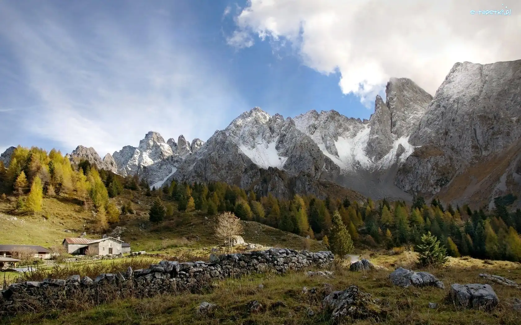 Chmury, Drzewa, Góry