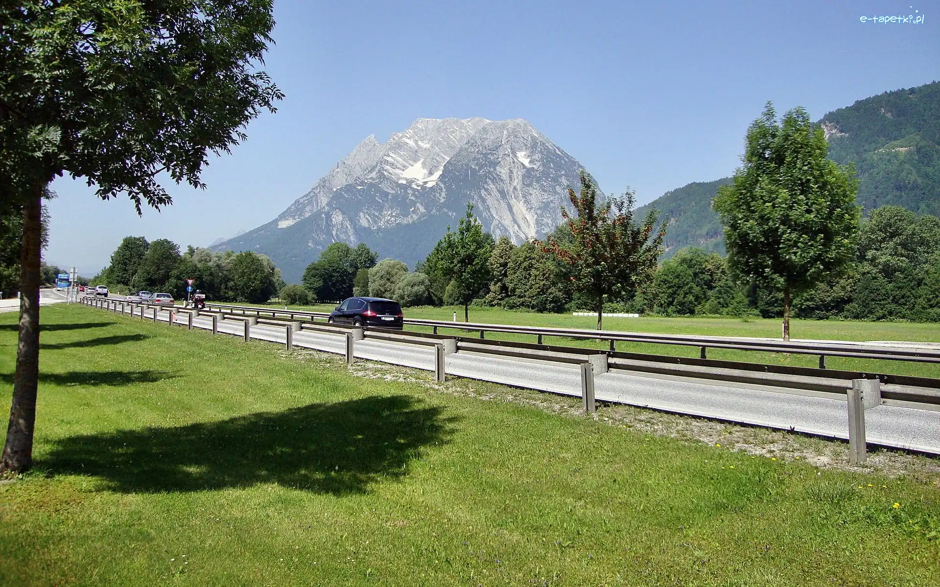 Droga, Austria, Auta, Góry