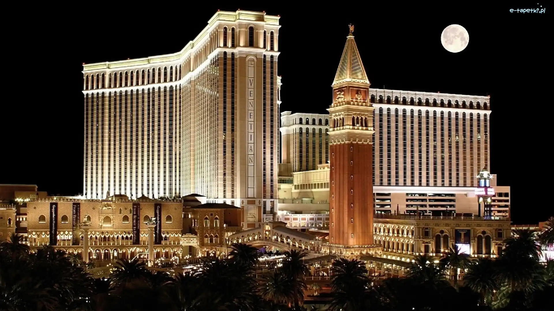Nocą, Stany Zjednoczone, Las Vegas, Miasto