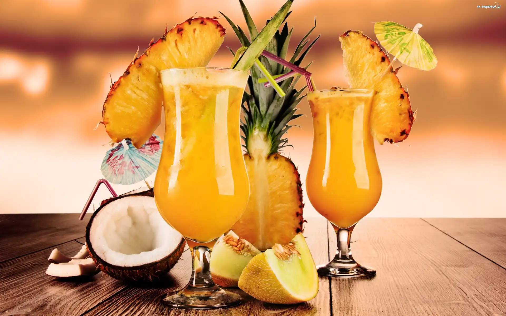 Ananas, Drinki, Owocowe