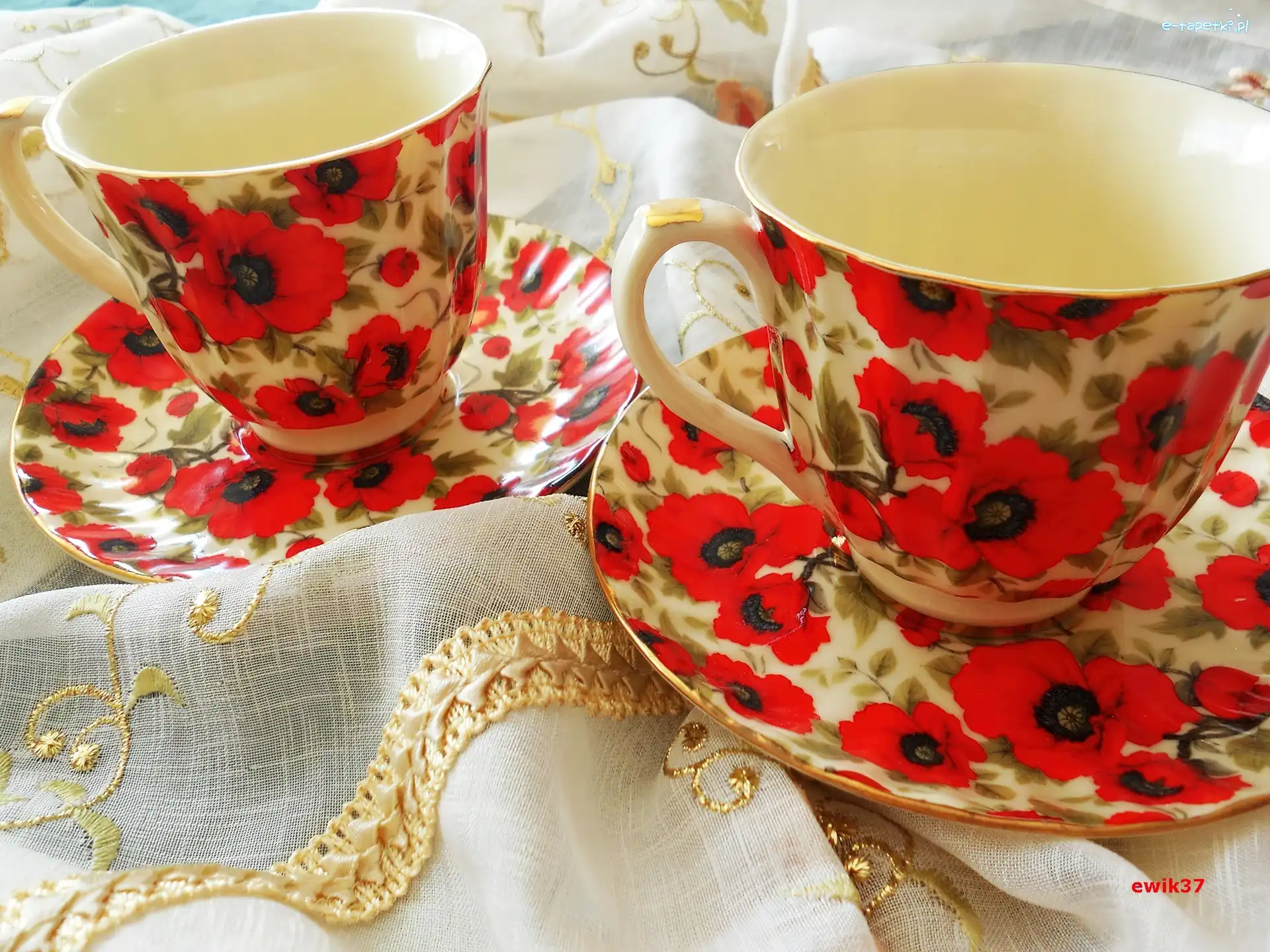 Maki, Filiżanki, Porcelana