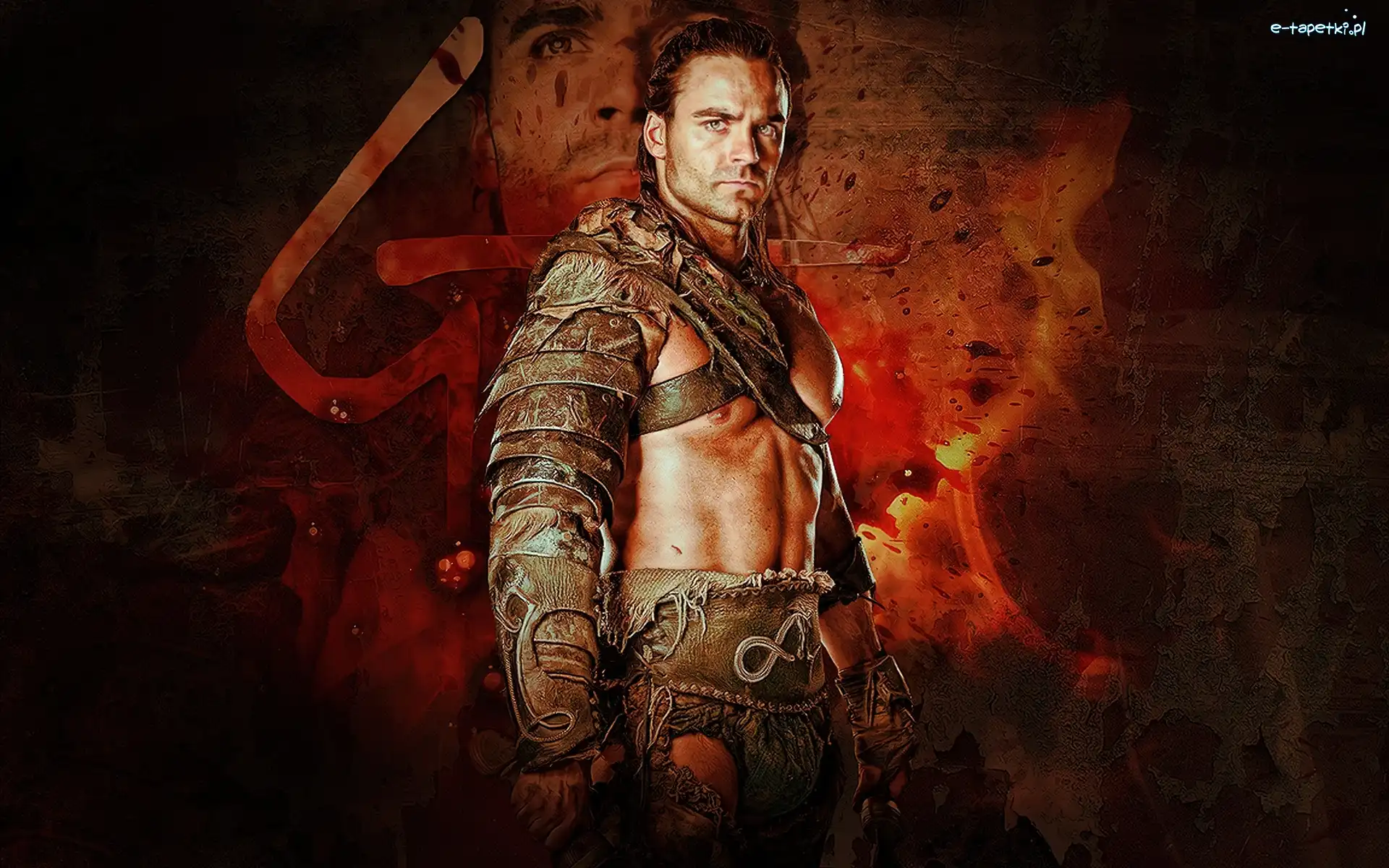 Bogowie areny, Gannicus - Dustin Clare, Gladiator, Spartacus