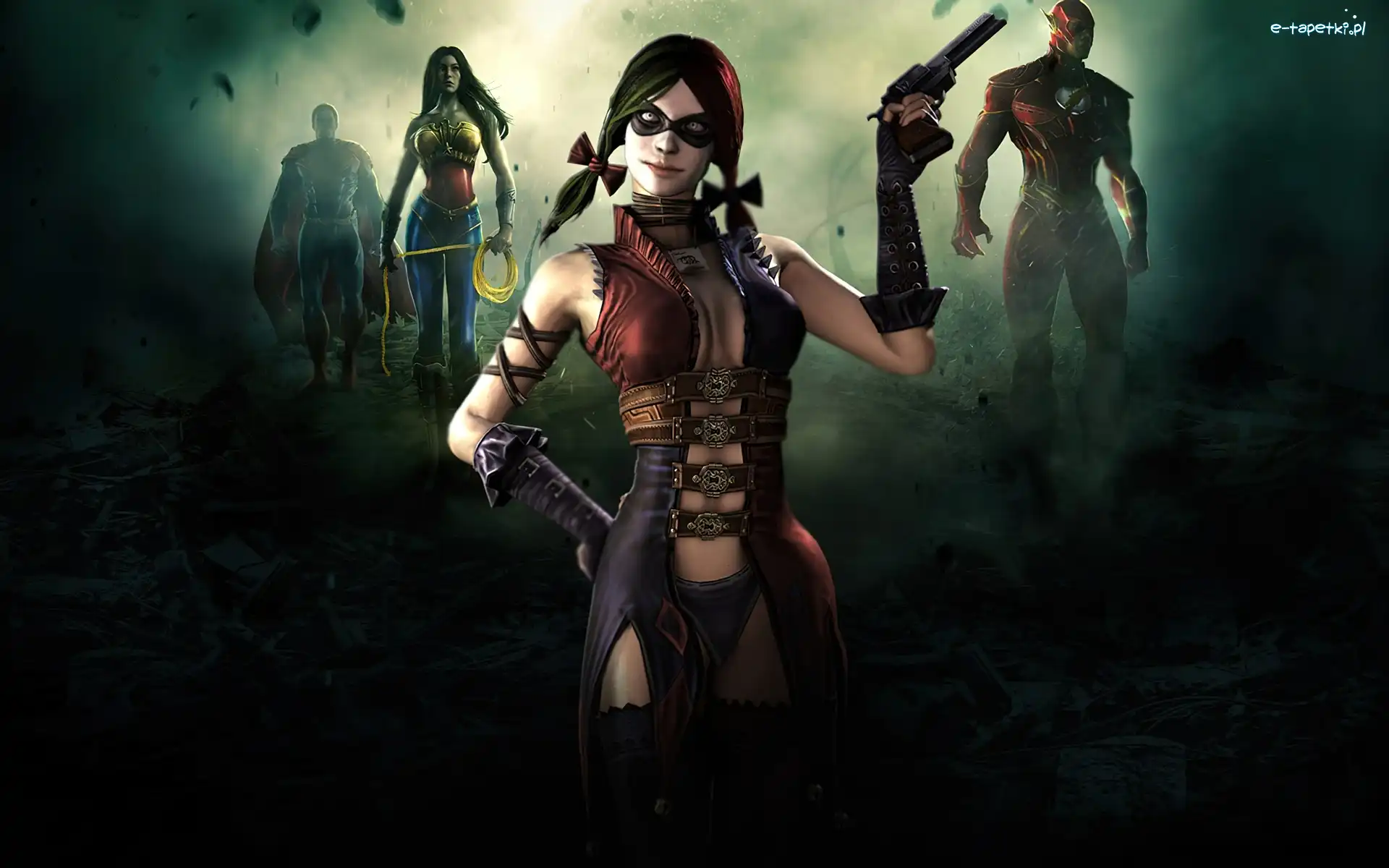 Harley Quin, Flash, Wonder Woman, Injustice Gods Among Us
