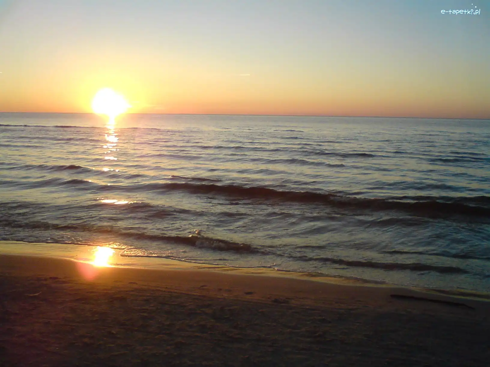 Plaża, Zachód Słońca