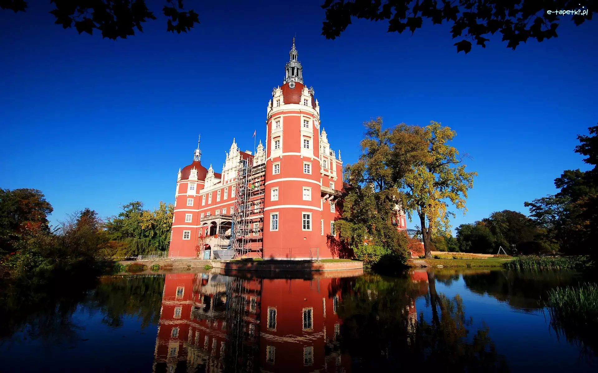 Pałac Pucklera, Niemcy, Bad Muskau, Jezioro, Par Mużakowski