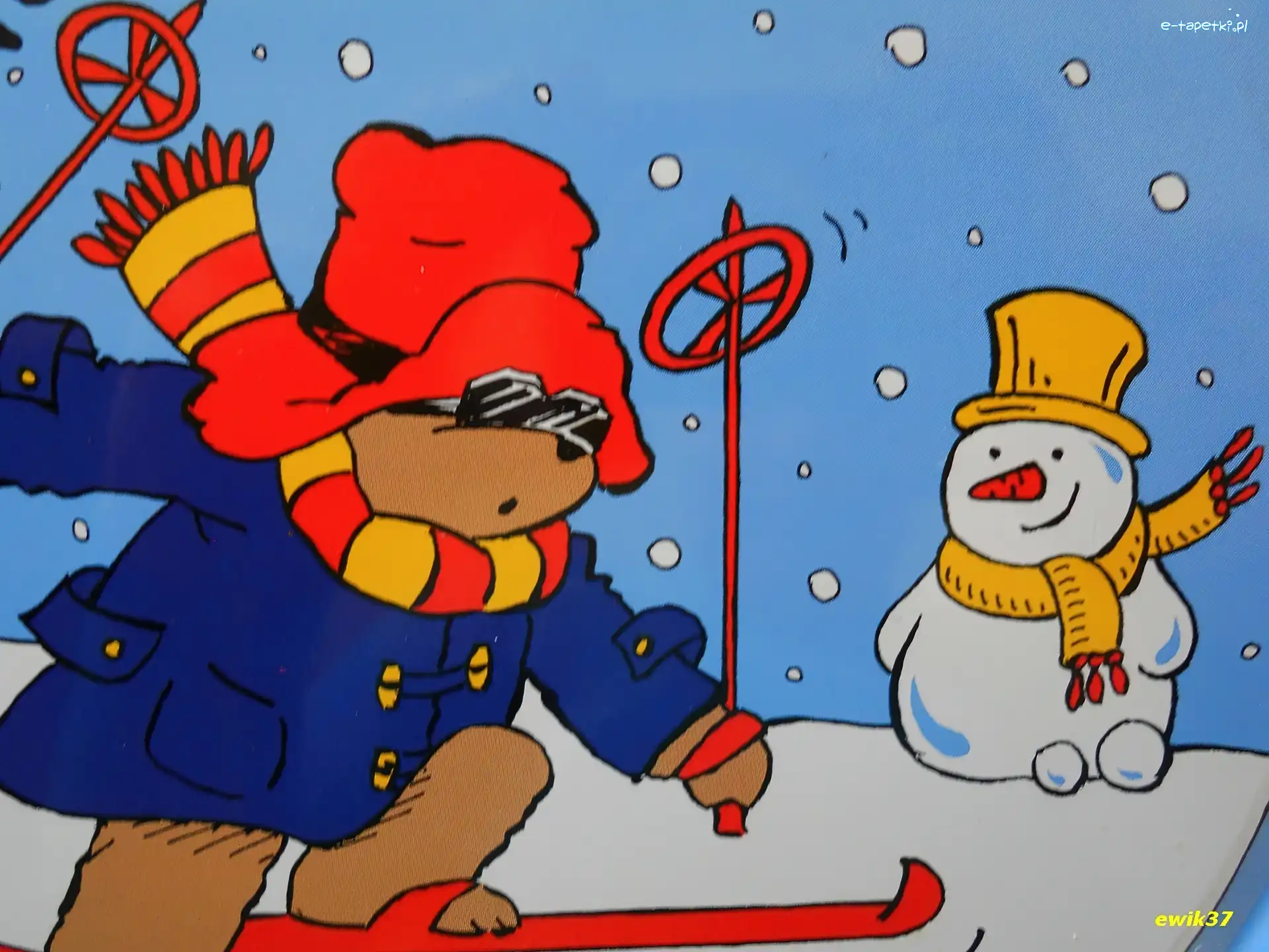 Paddington, Bałwan, Narty, Miś