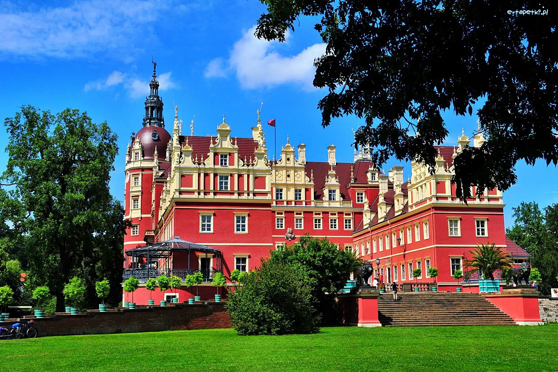 Niemcy, Zamek Schloss Muskau, Saksonia, Mużaków, Zamek w Mużakowie