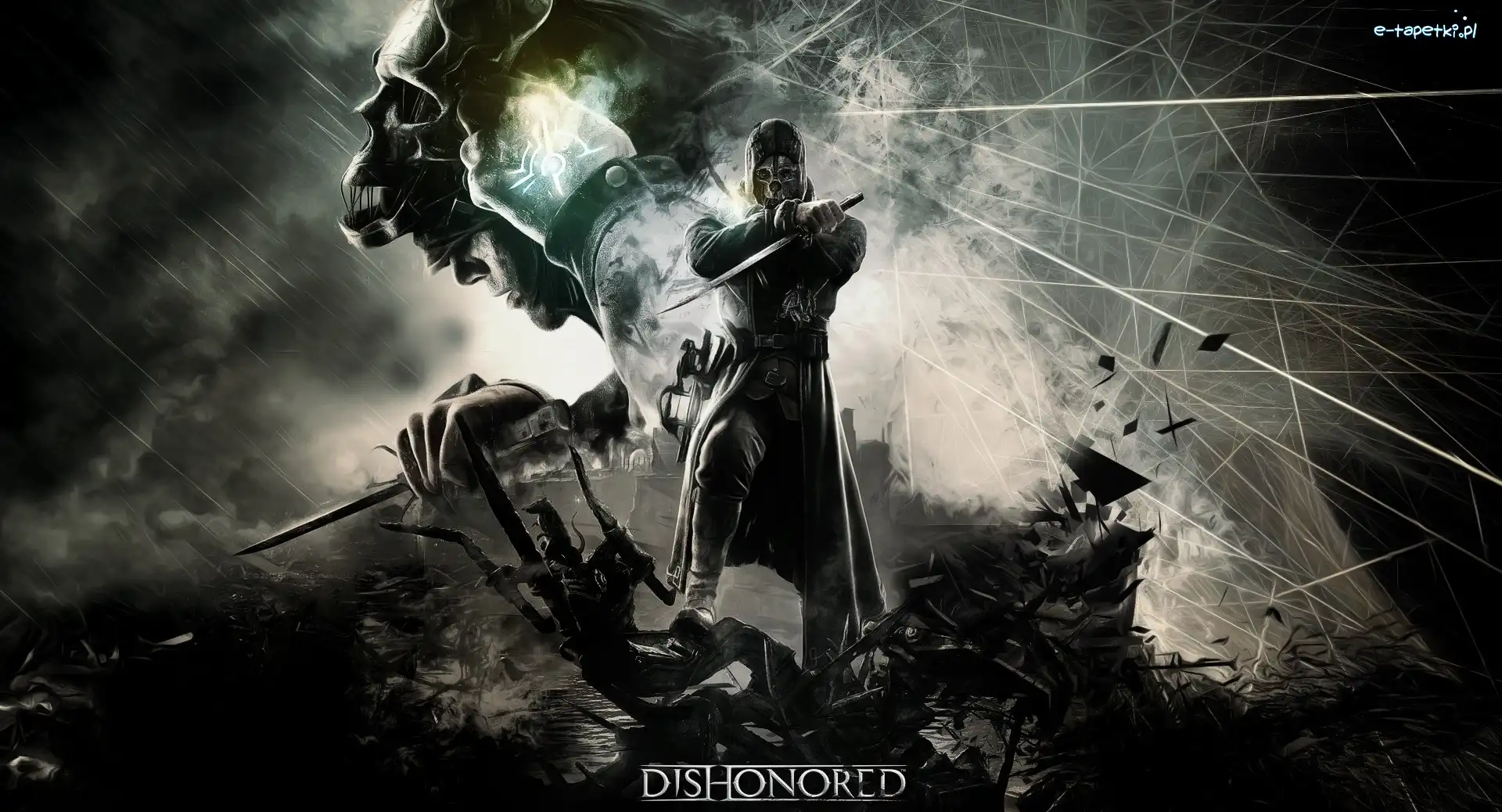 Mężczyzna, Płaszcz, Sztylet, Dishonored
