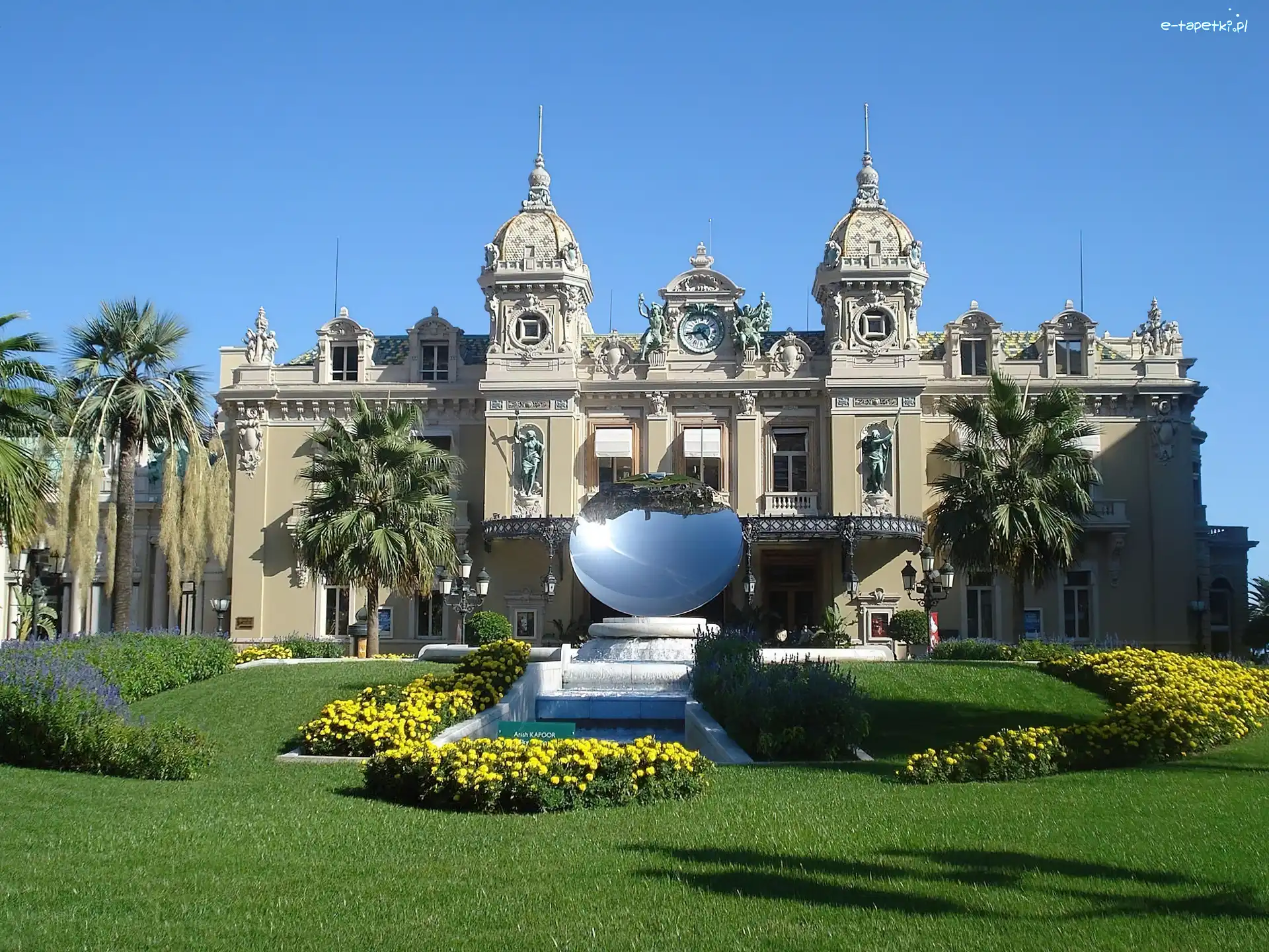 Fontanna, Monako, Monte Carlo, Pałac