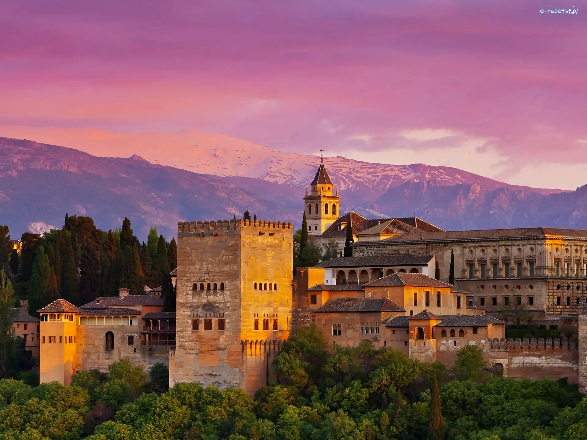 Grenada, Zespół, Warowny, Alhambra, Pałacowy