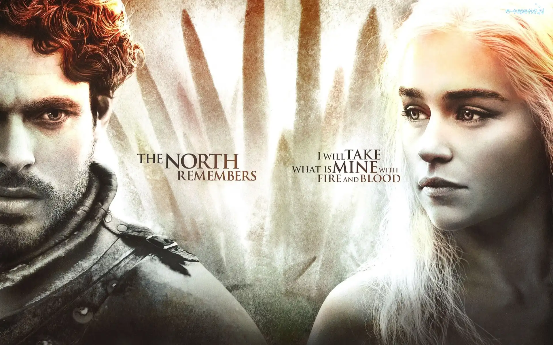 Game of Thrones, Emilia Clarke - Daenerys Targaryen, Rob Stark - Richard Madden, Gra o Tron