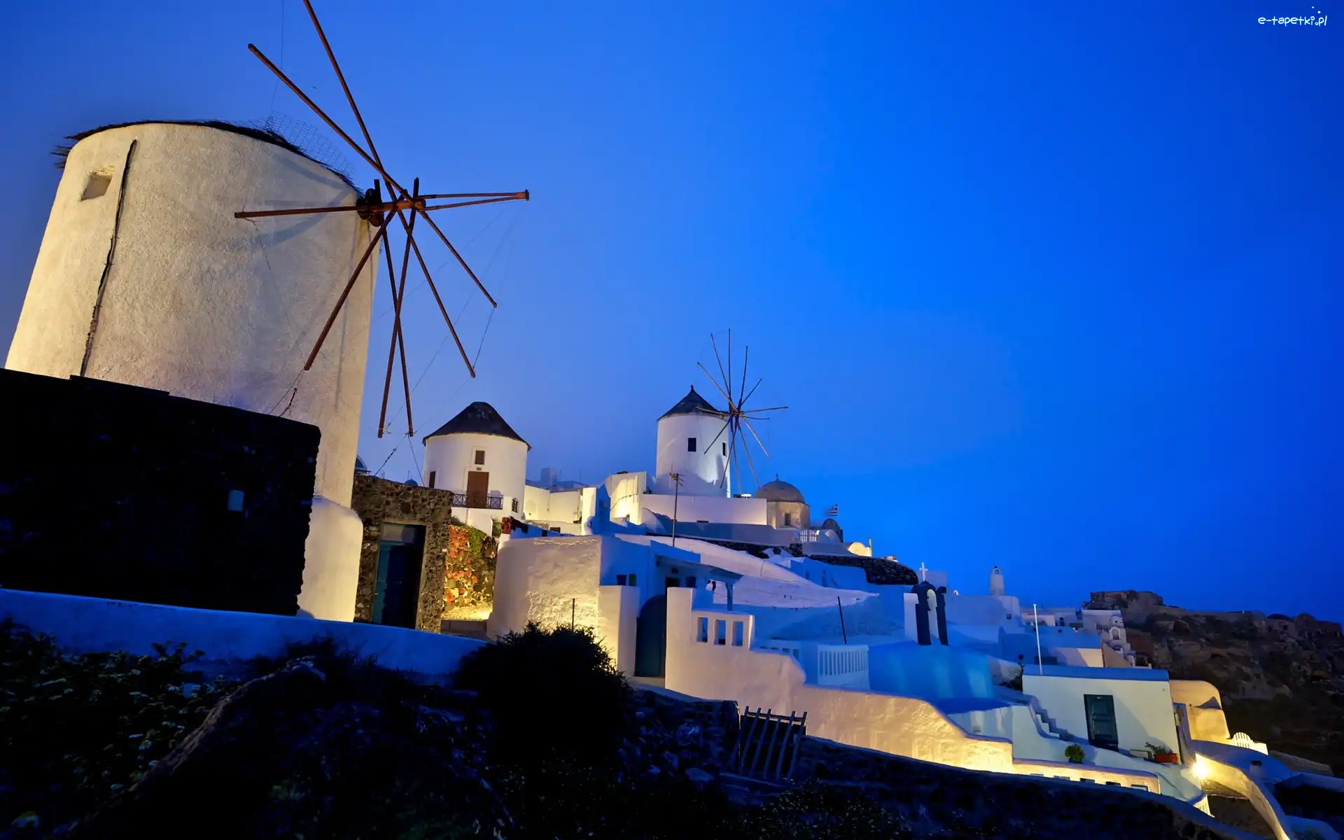 Grecja, Santorini, Wiatraki