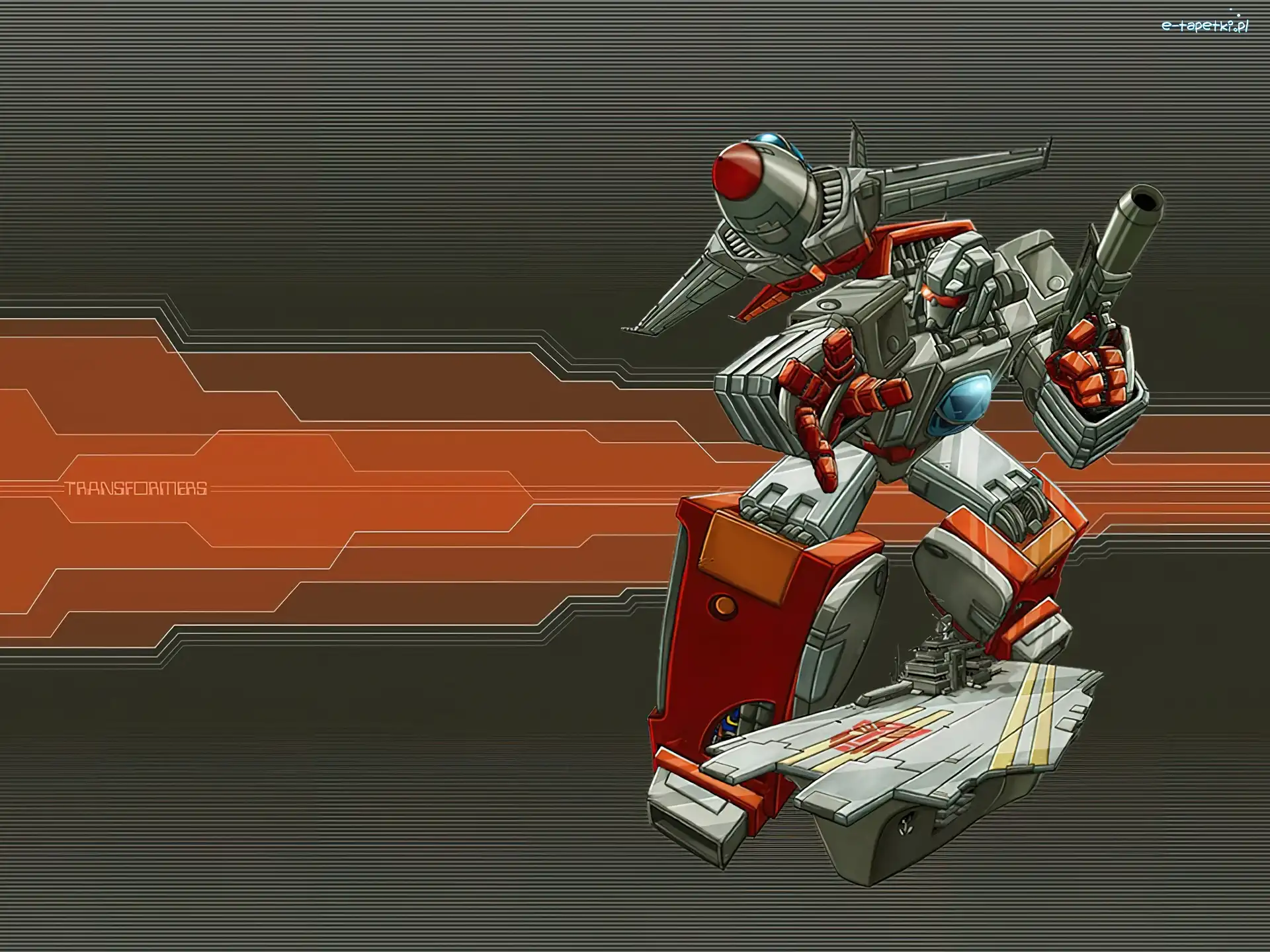robot, samolot, Transformers