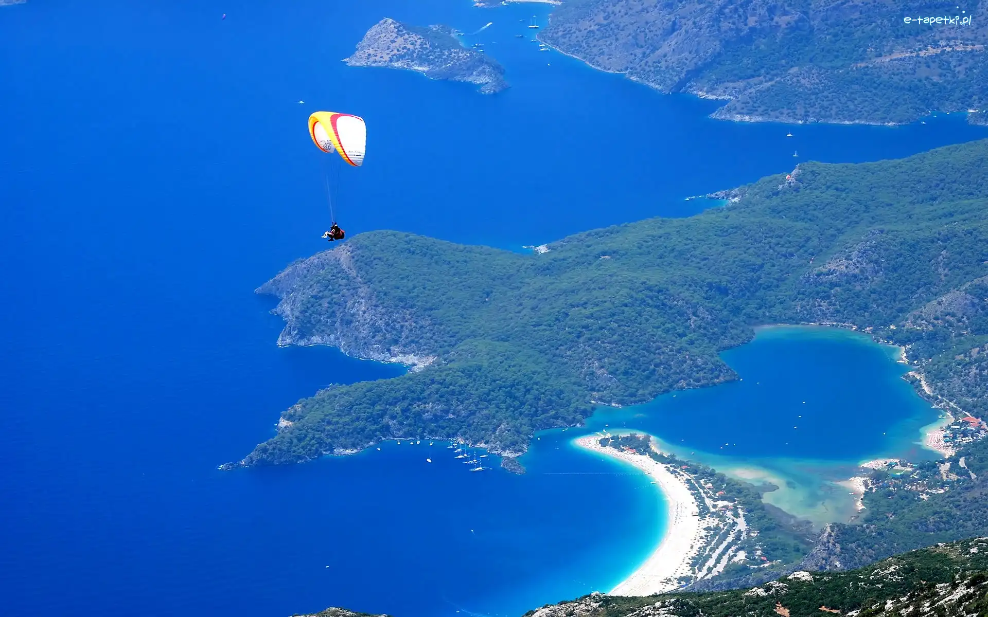 Oludeniz, Paralotniarz, Laguna, Turcja