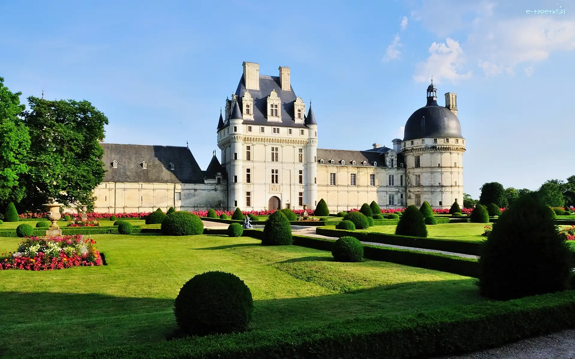 Valencay, Francja, Ogród, Zamek