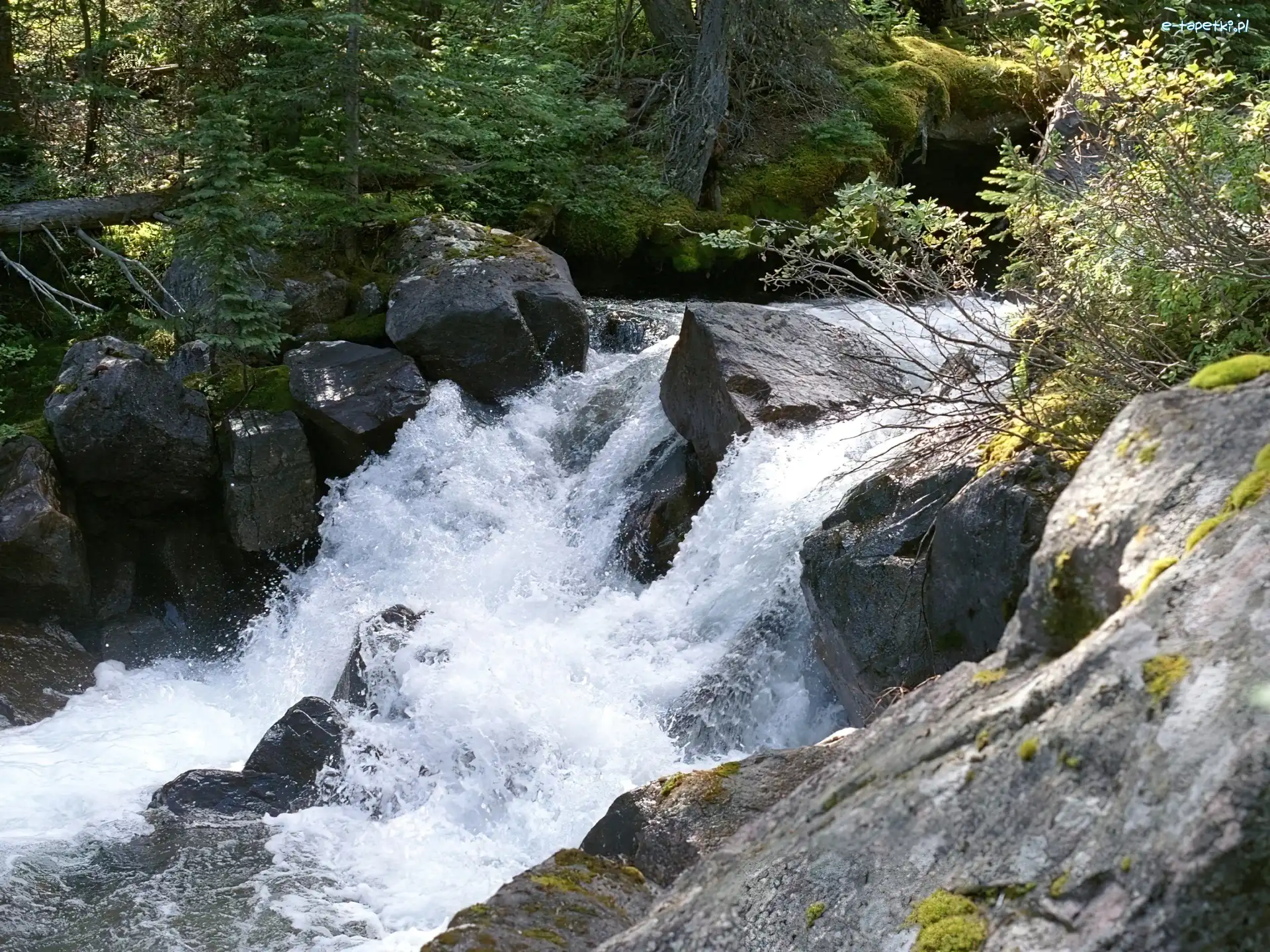 Wodospad, Kamienie