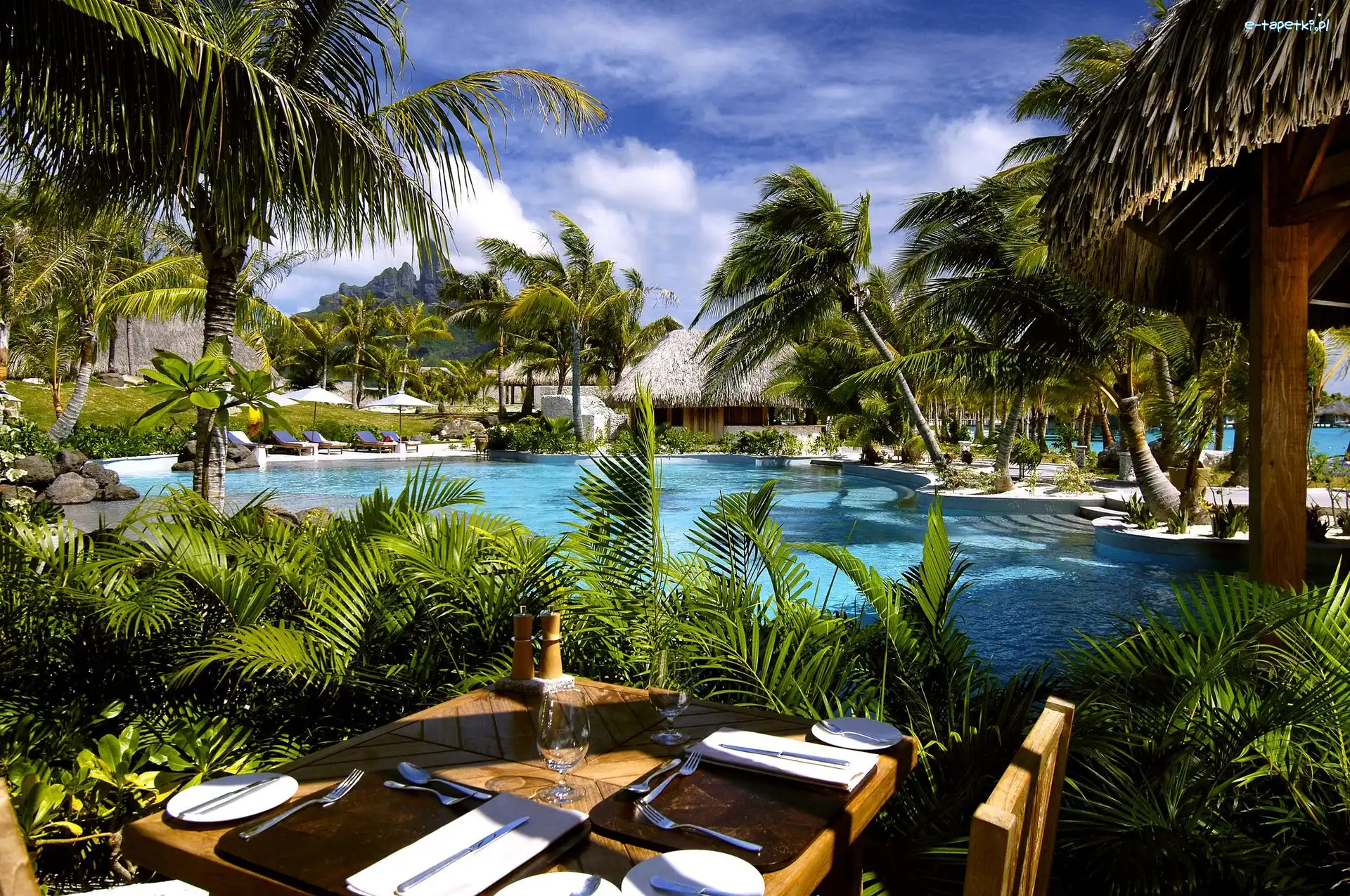 Hotel, Kurort, Basen, Bora Bora, St Regis