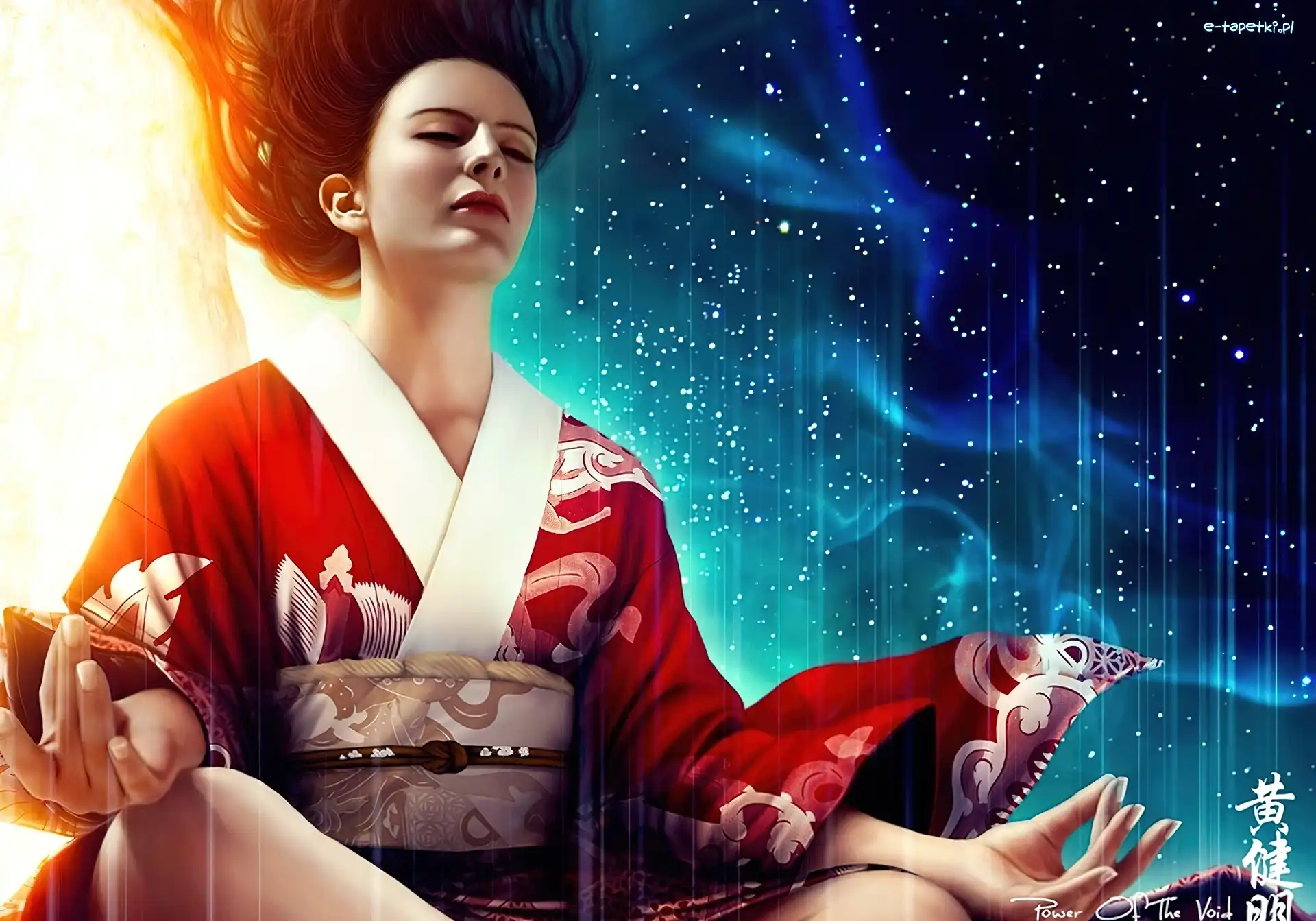 Medytacja, Kimono, Kobieta