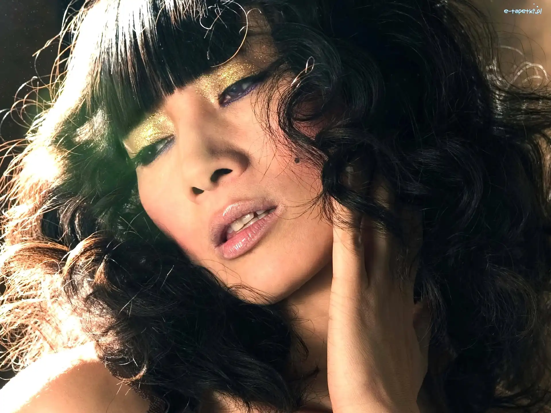 Brunetka, Aktorka, Makijaż, Bai Ling