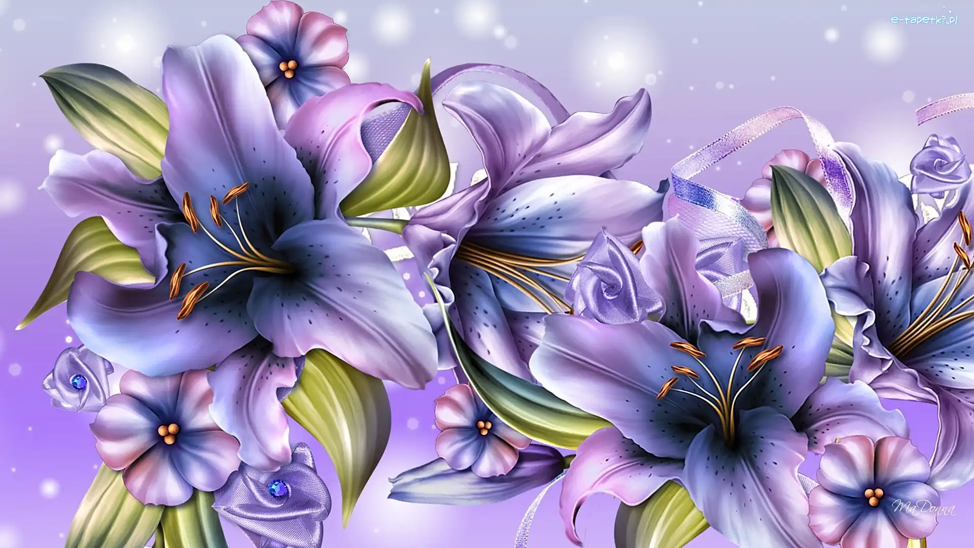 Art, Lilie, Lawendowe