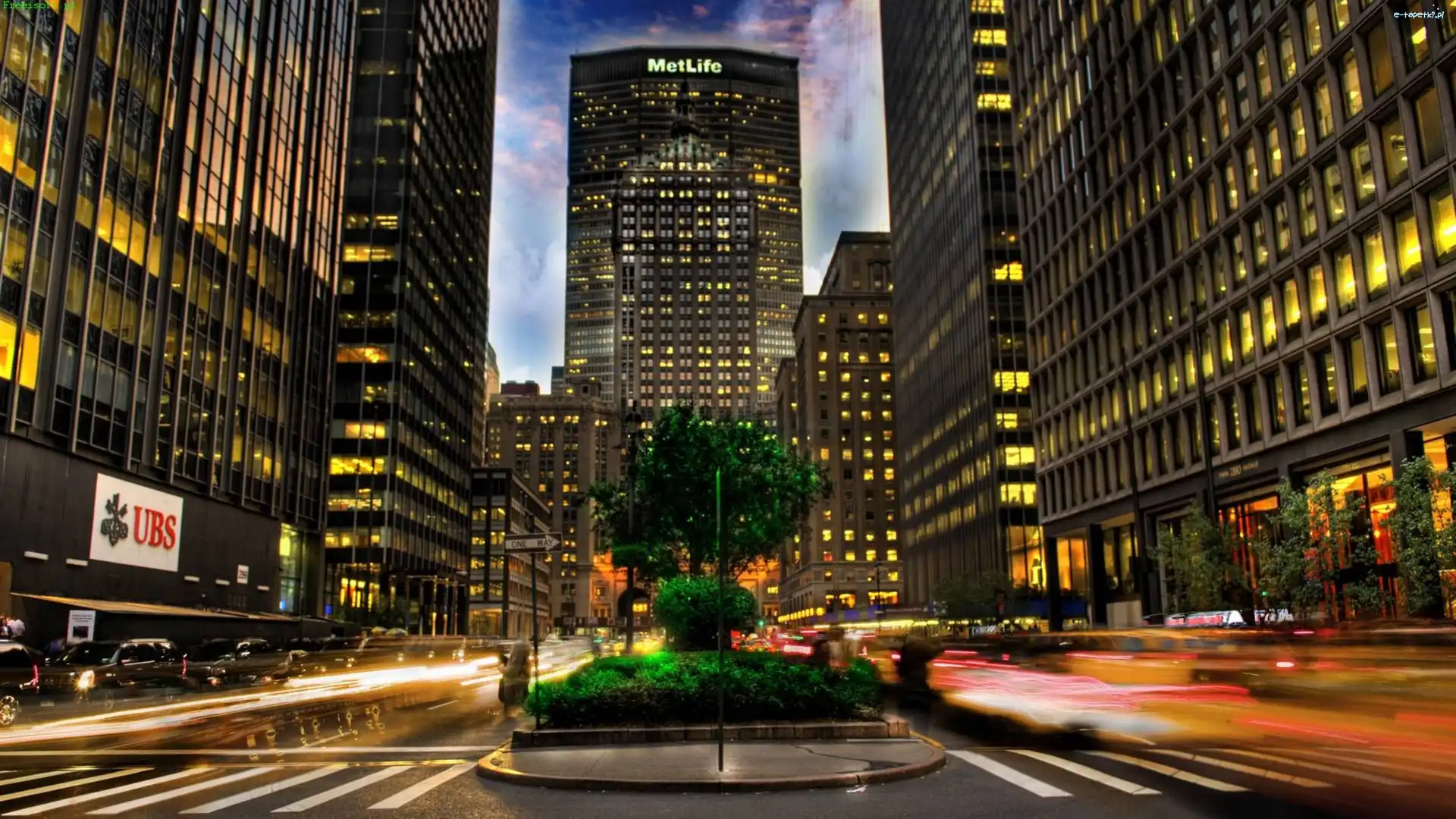 Chmur, Manhattan, Aleja, Drapacze
