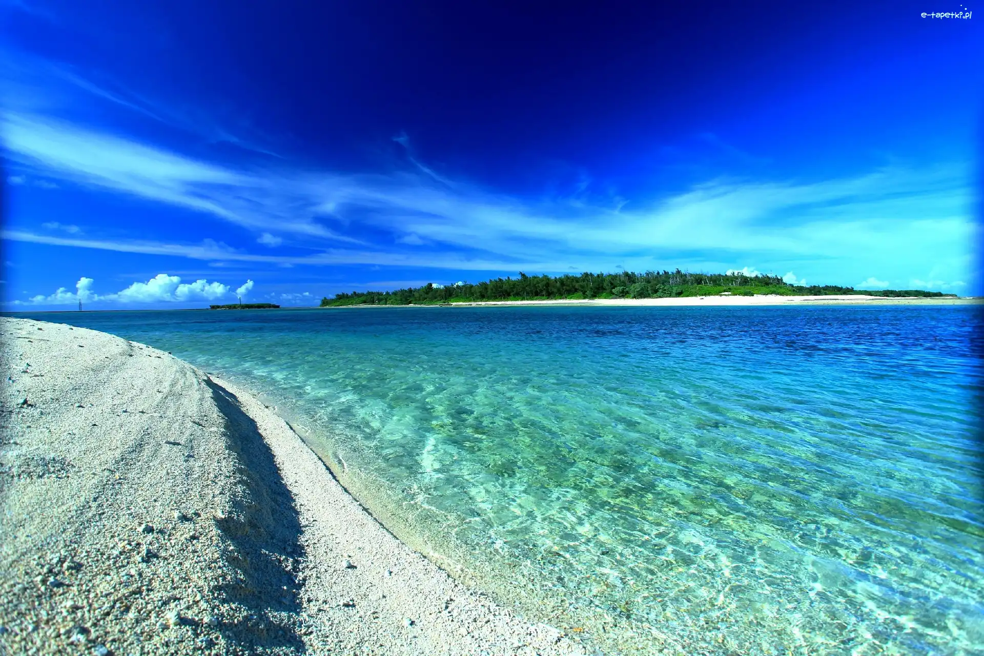 Plaża, Wyspa, Zielona, Ocean