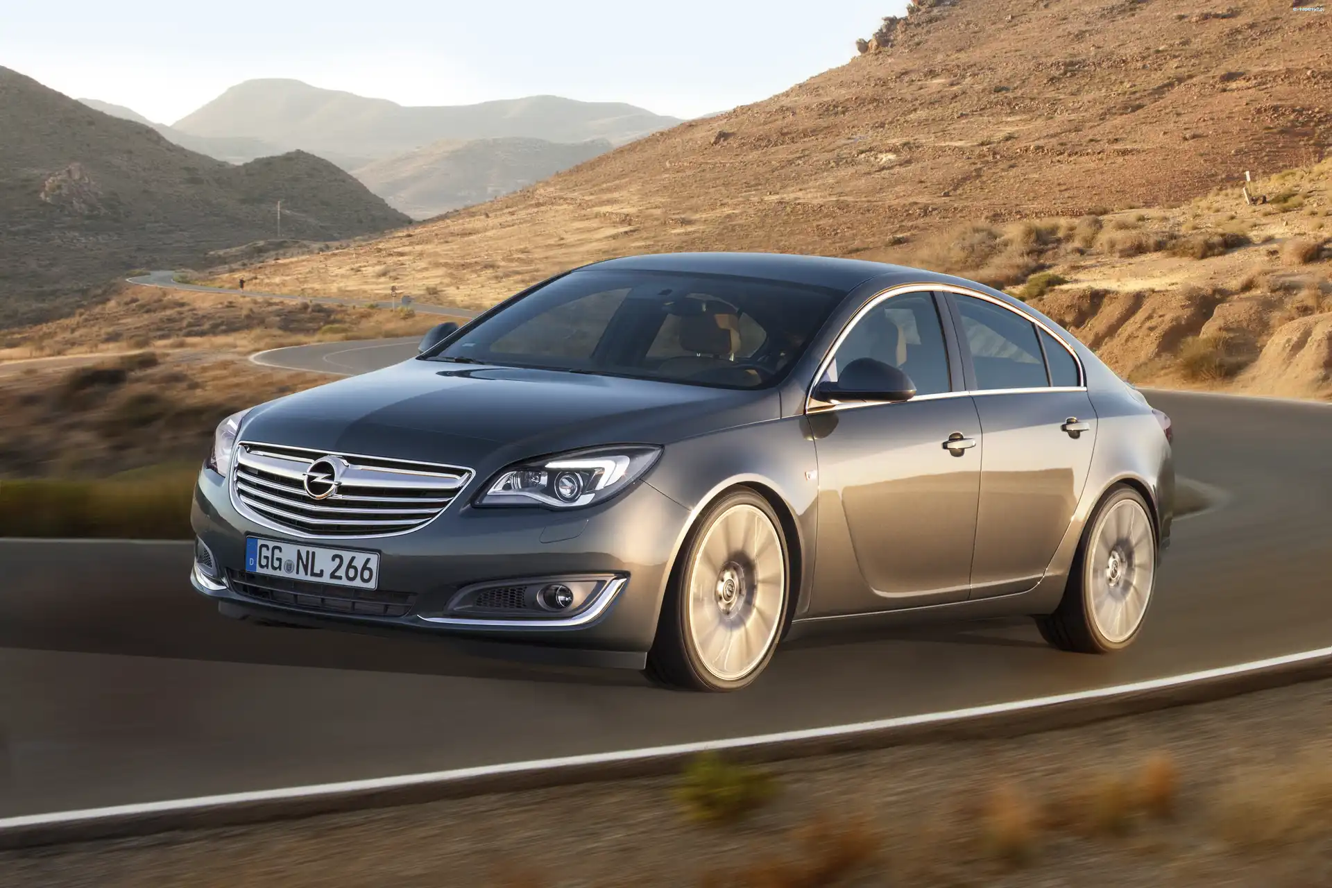 Opel Insignia, Facelifting, 2013, Góry, Droga