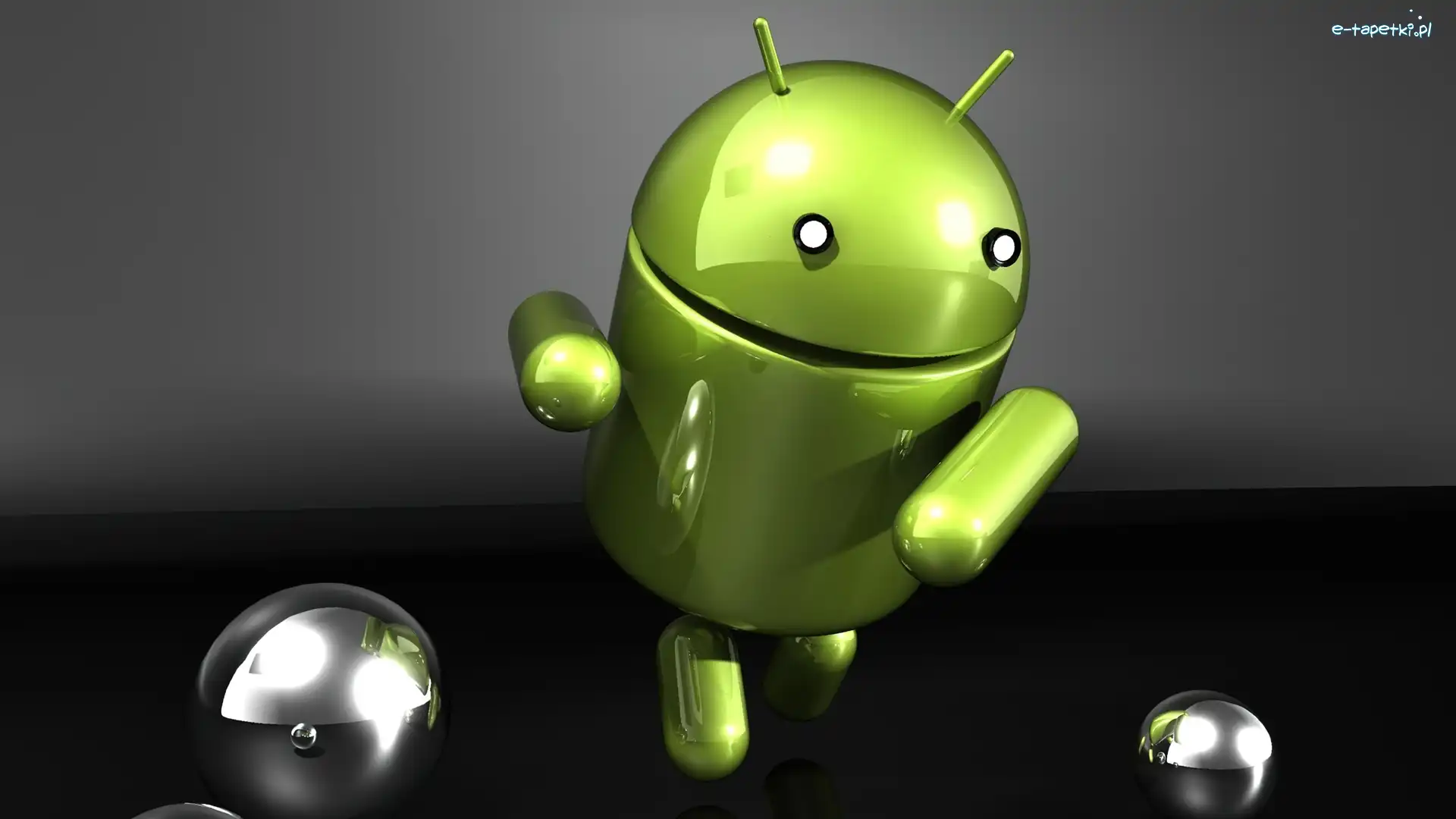 Ludzik, Kulki, Zielony, Android