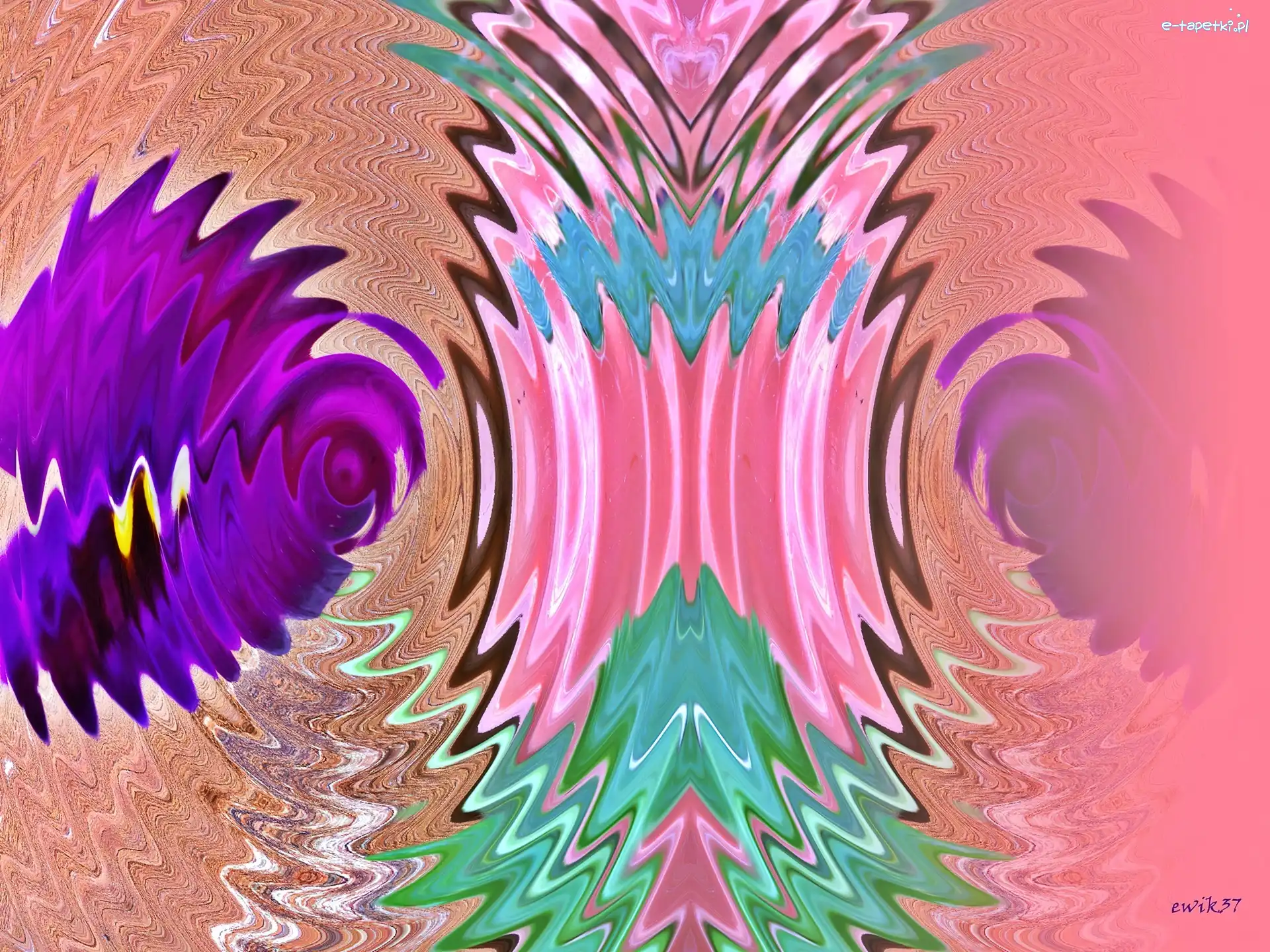 Grafika, Odbicie, Kwiat