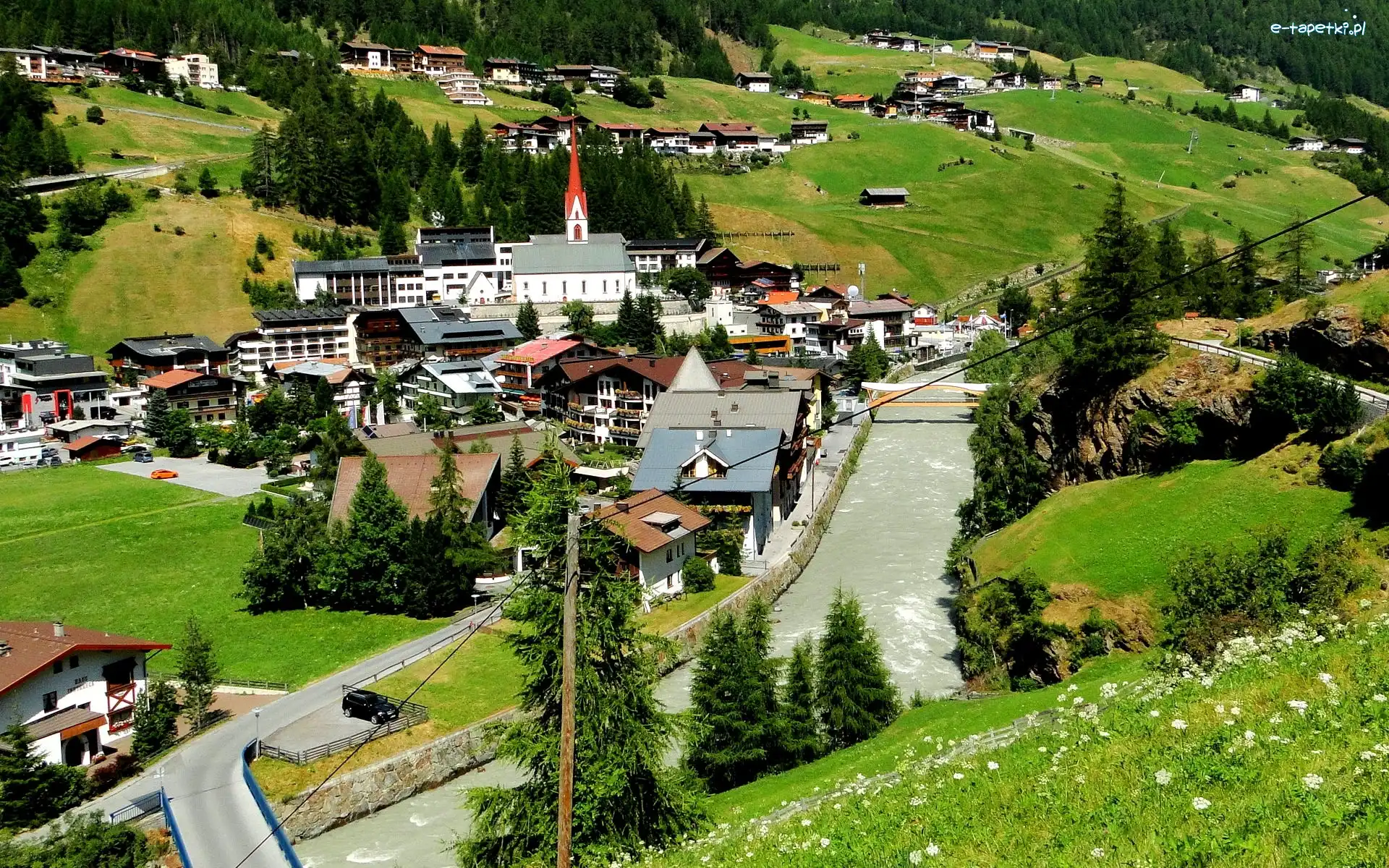 Miasteczko, Austria, Tyrol, Rzeka