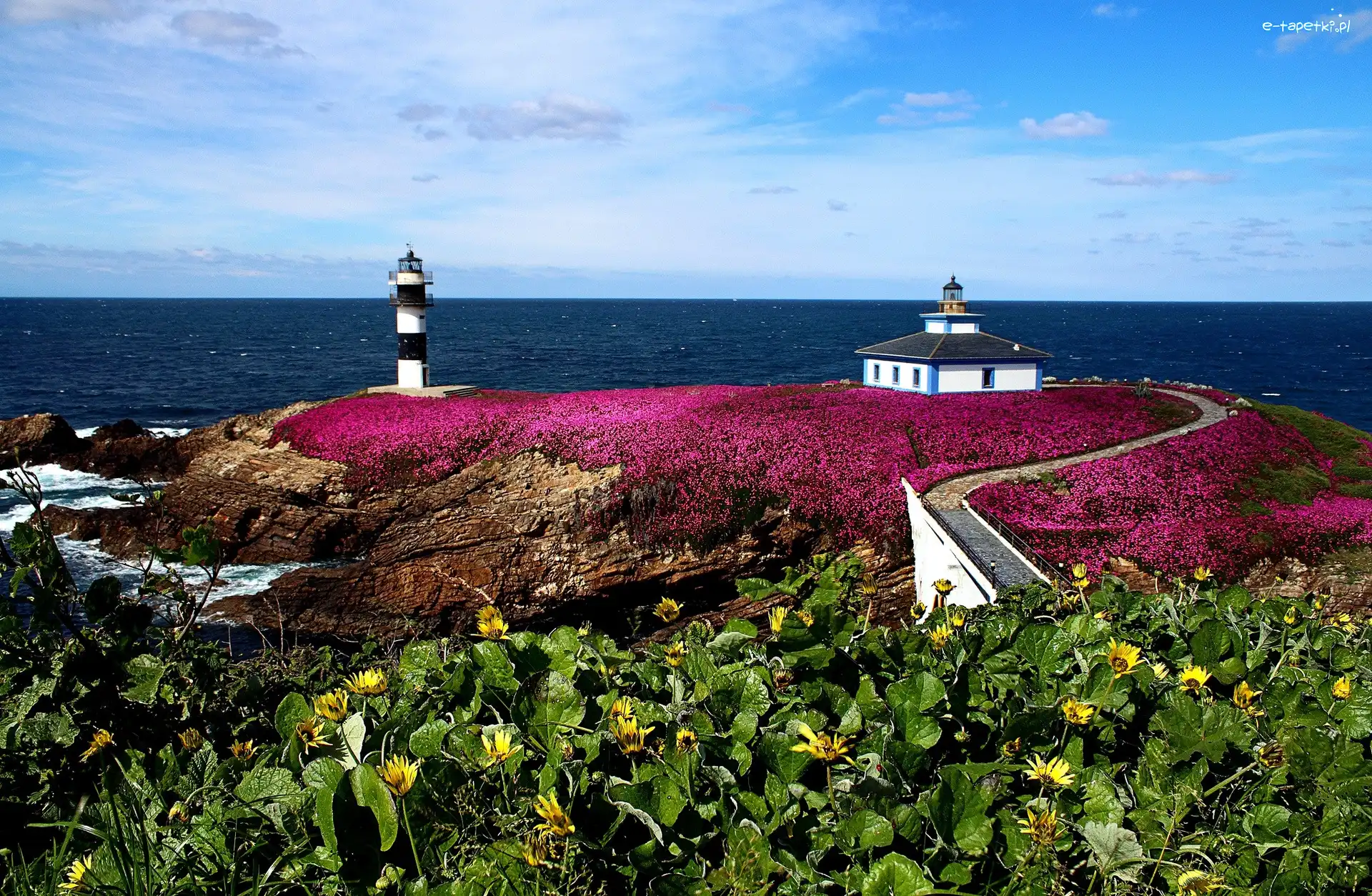 Światła, Faro de Tabarca, Hiszpania, Ribadeo, Most, Morze, Wyspa Isla Pancha, Latarnia morska